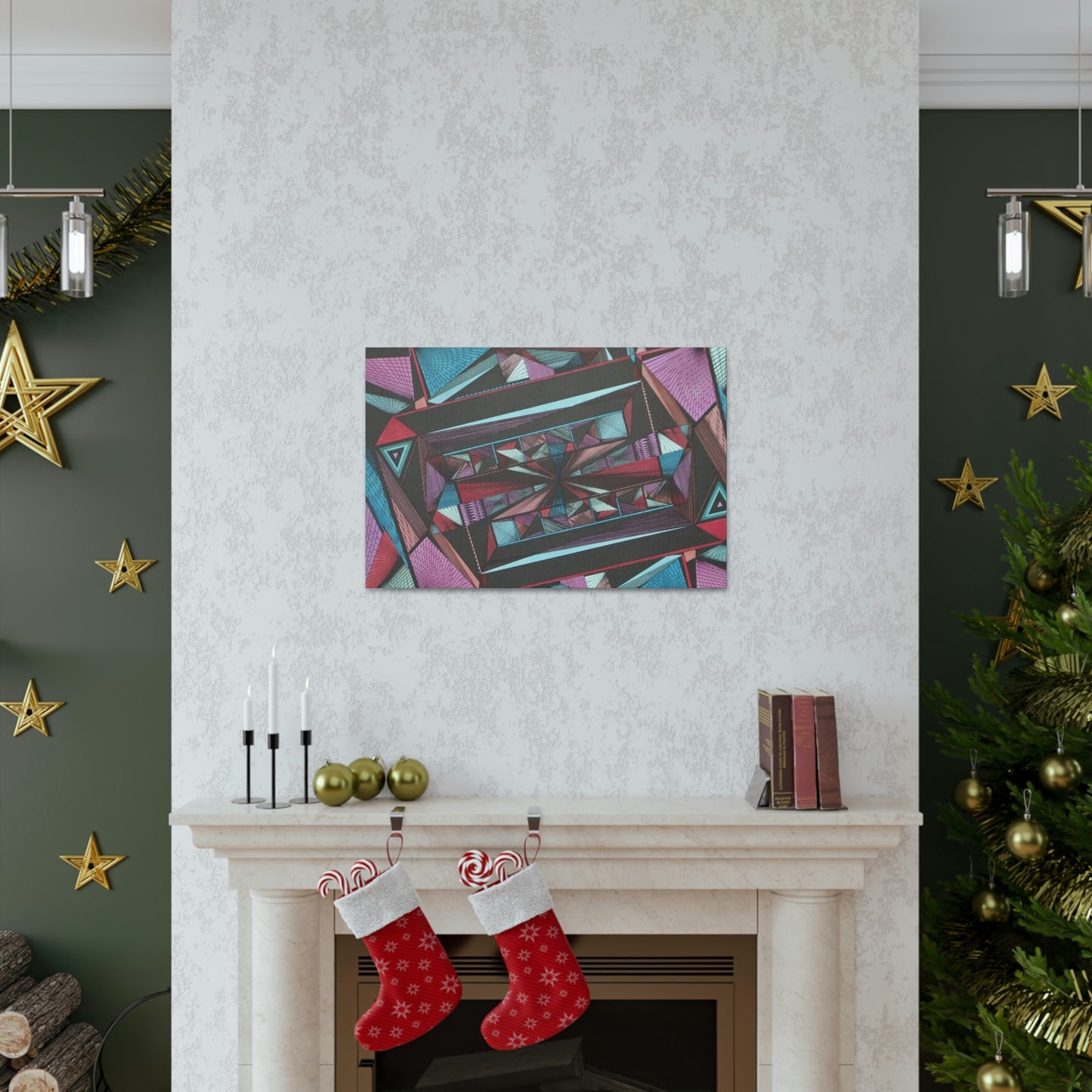 LIGHT DUO MEGALOPOLIS Canvas Gallery Wraps