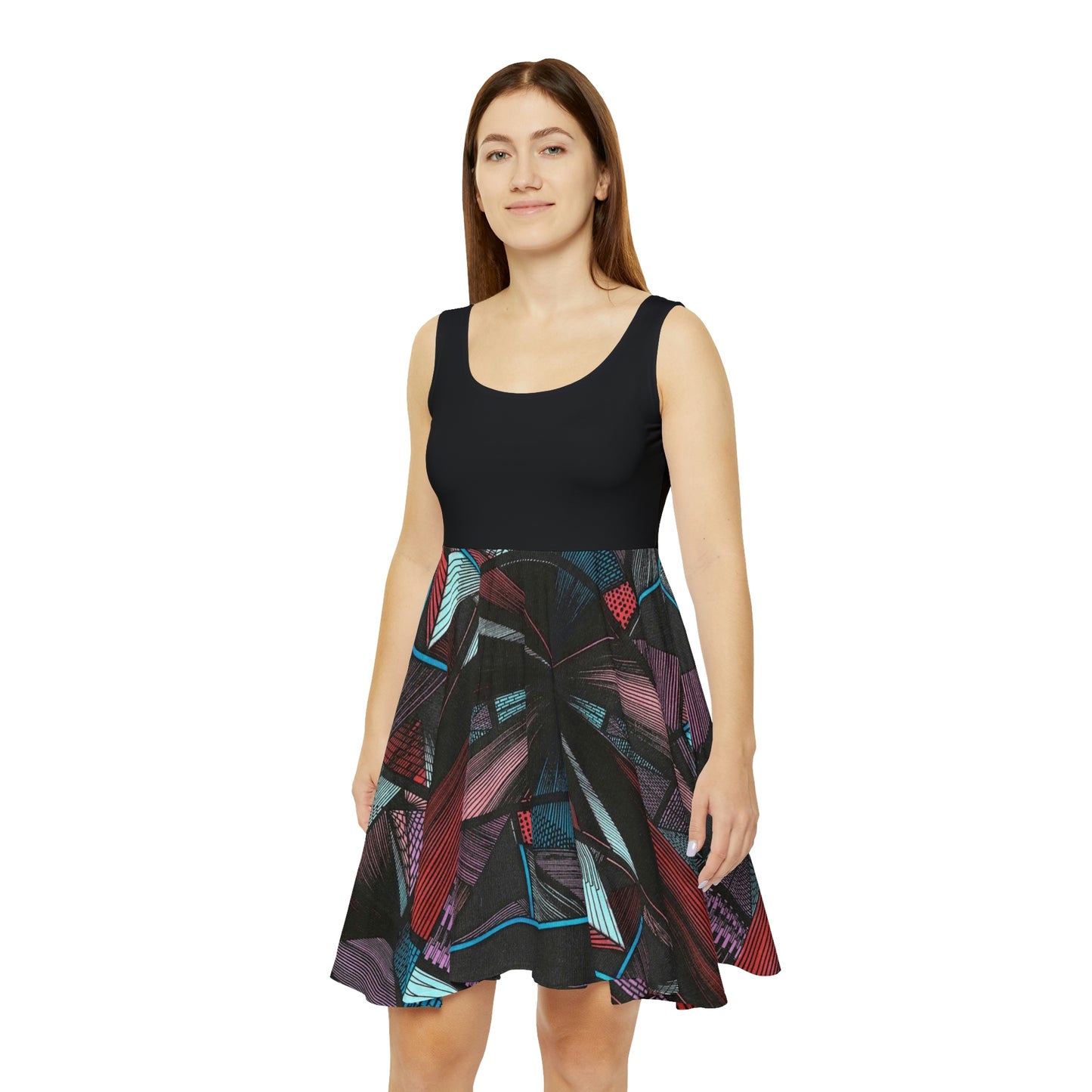 BLACK DUO MEGALOPOLIS Women's Skater Dress
