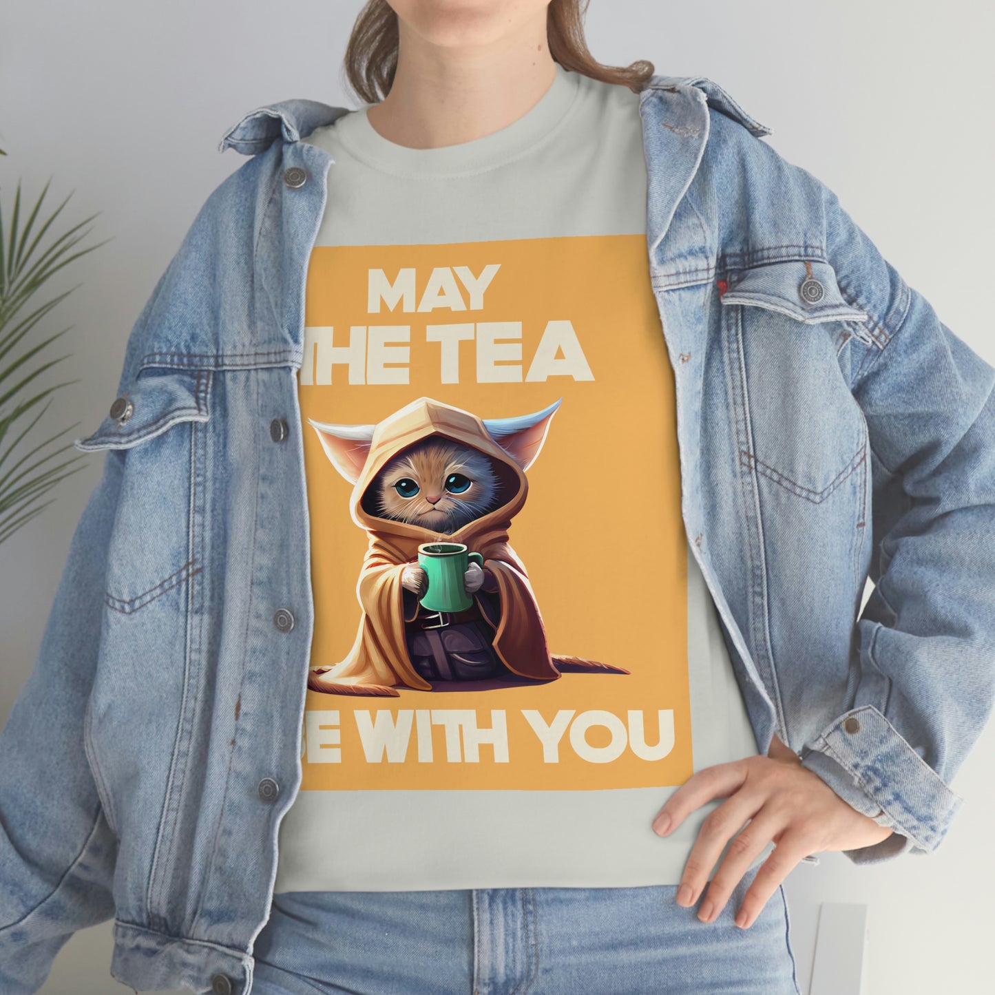 MAY THE TEA BE WITH YOU Unisex Heavy Cotton Tee