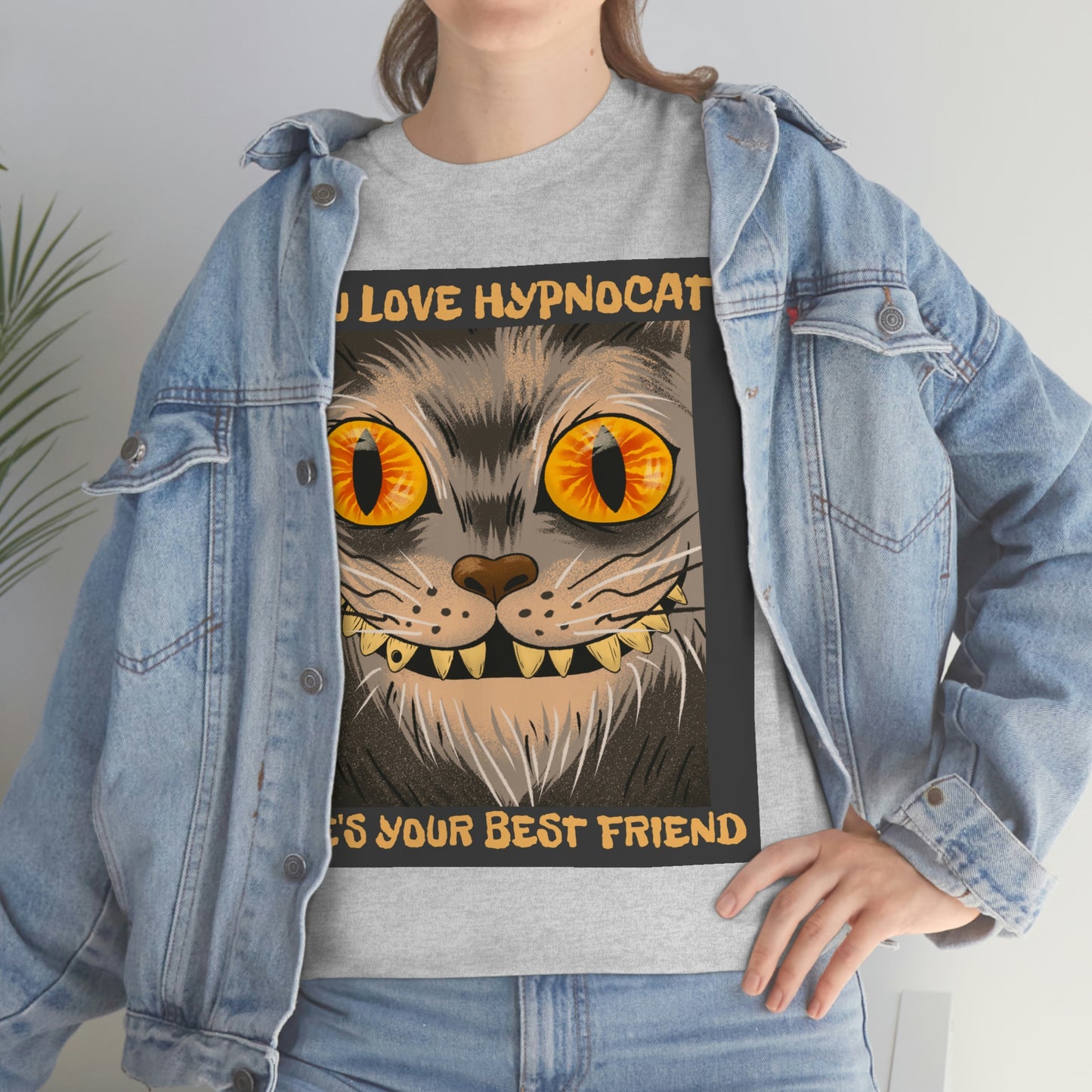 YOU LOVE HYPNOCAT Unisex Heavy Cotton Tee