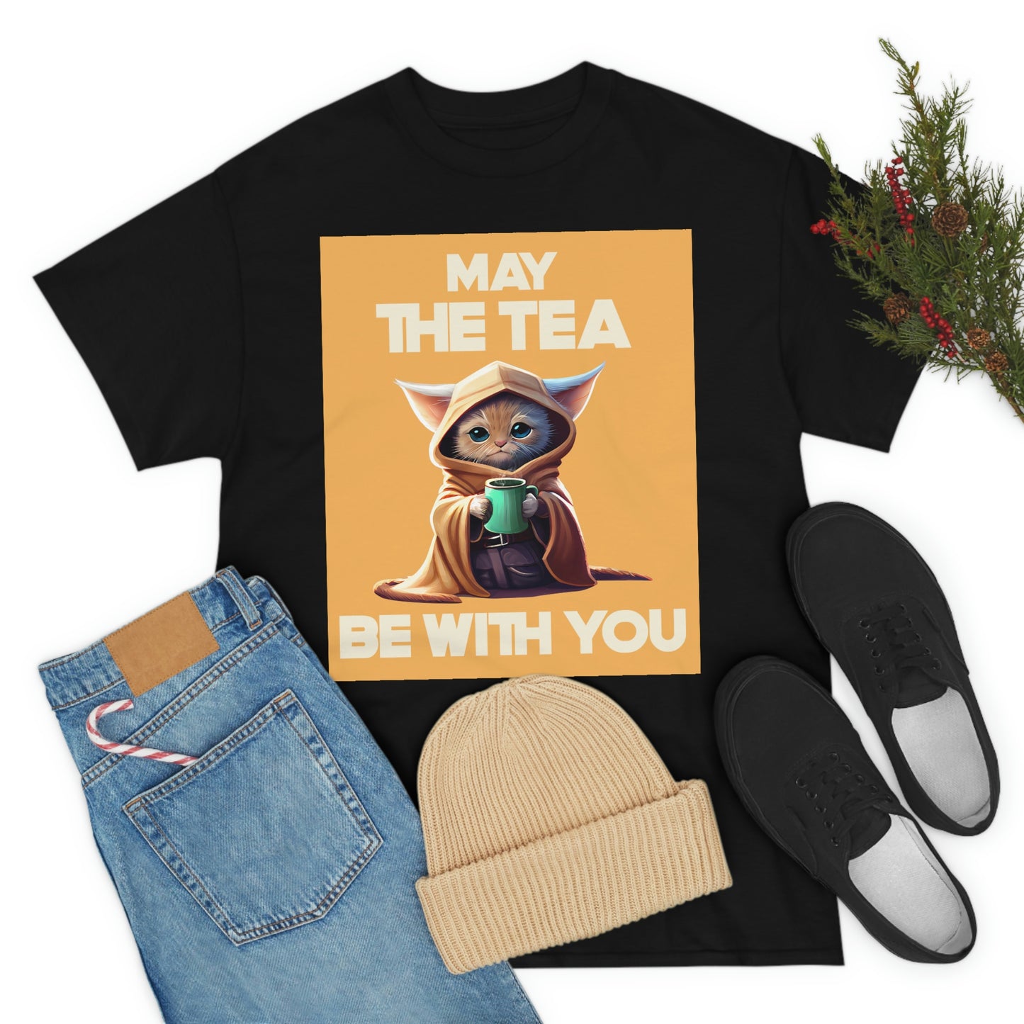 MAY THE TEA BE WITH YOU Unisex Heavy Cotton Tee