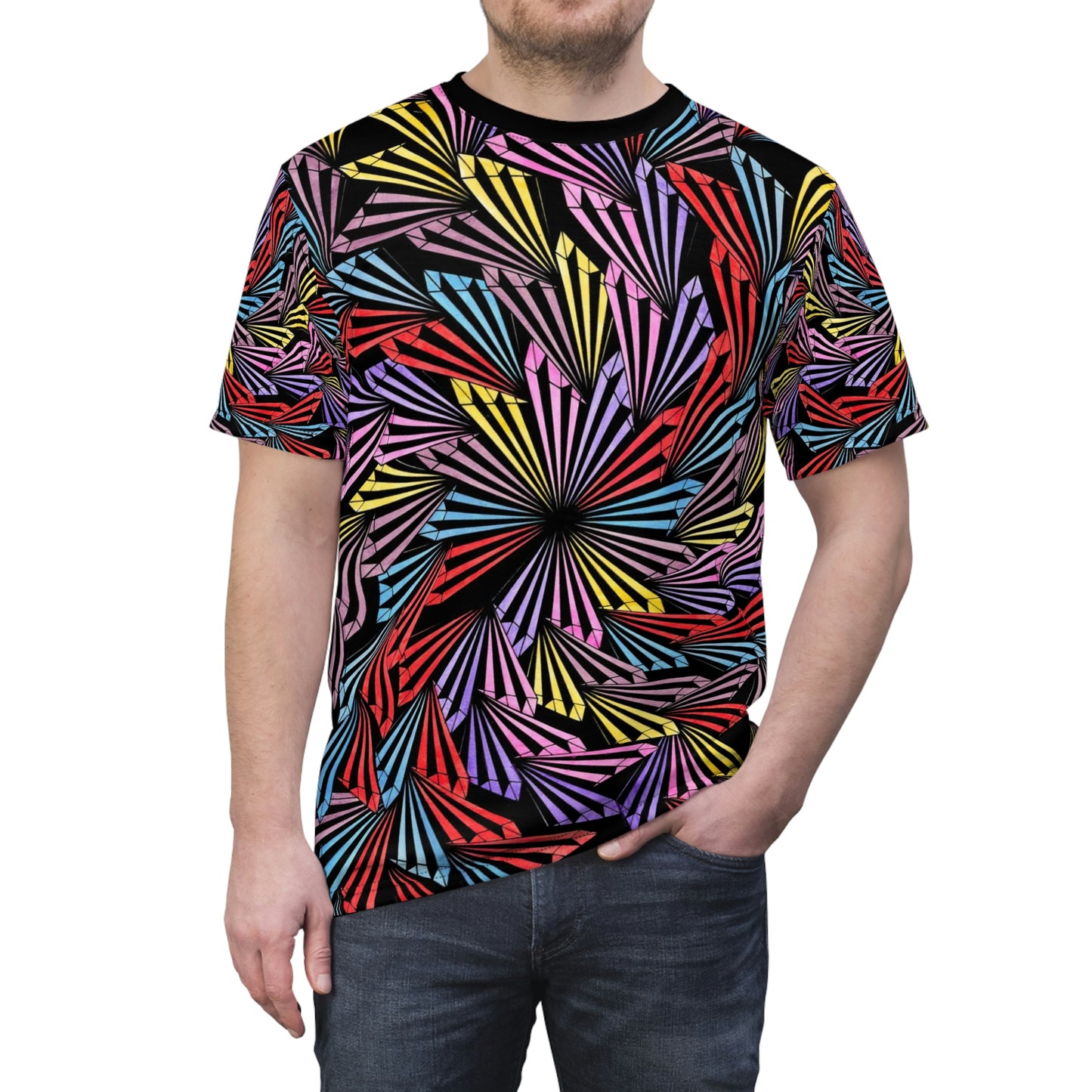 PINWHEEL Unisex AOP Cut & Sew Tee