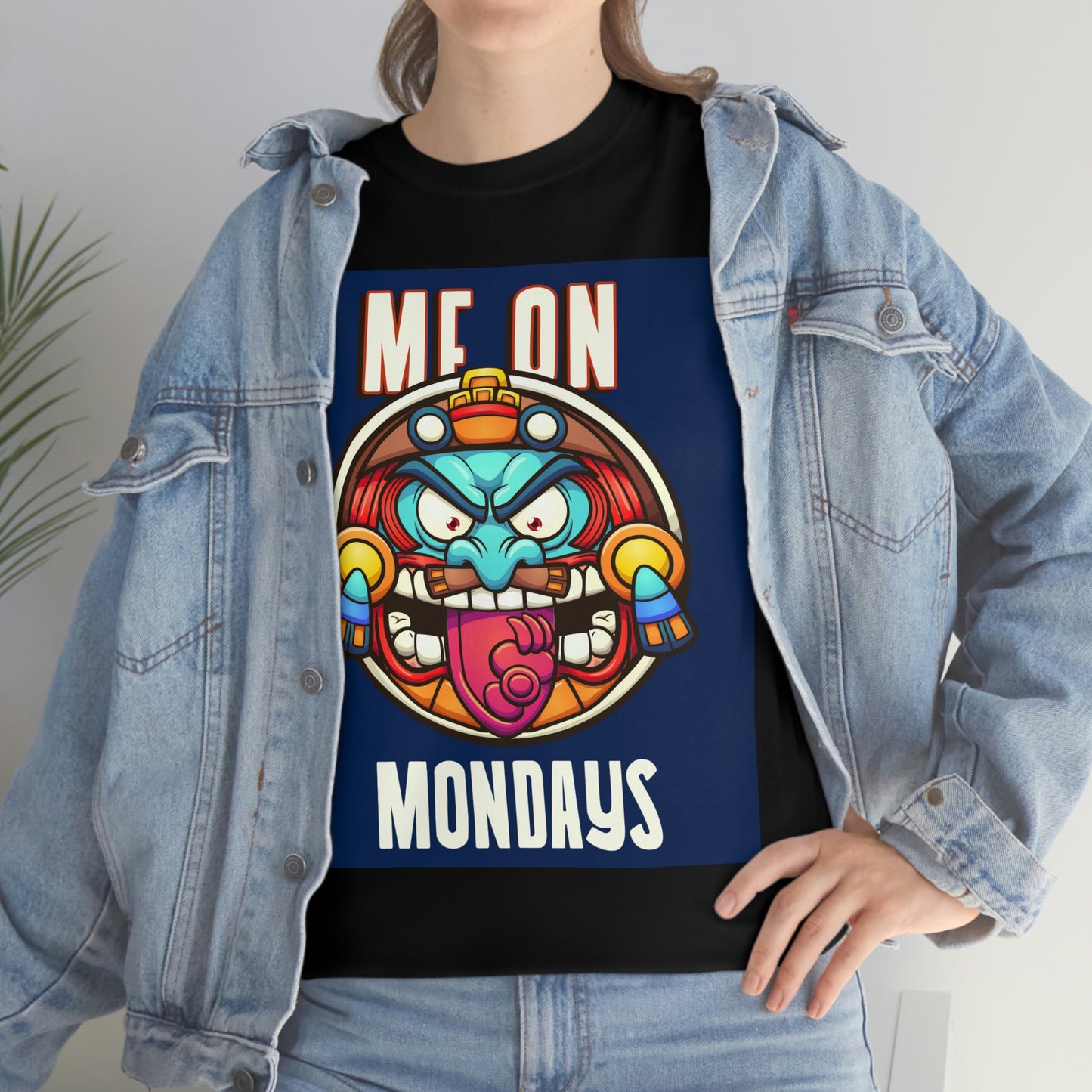 ME ON MONDAYS (BLUE) Unisex Heavy Cotton Tee