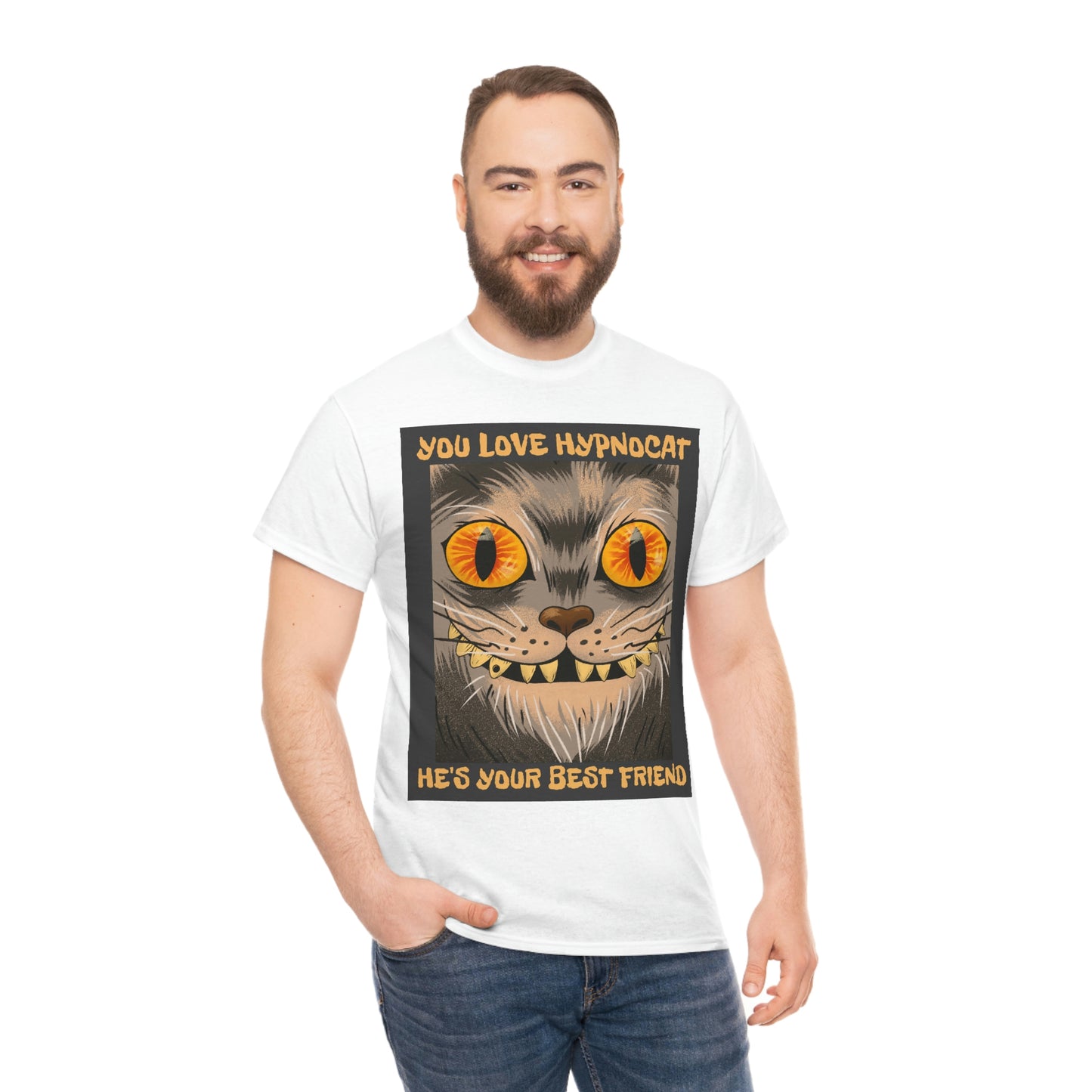 YOU LOVE HYPNOCAT Unisex Heavy Cotton Tee
