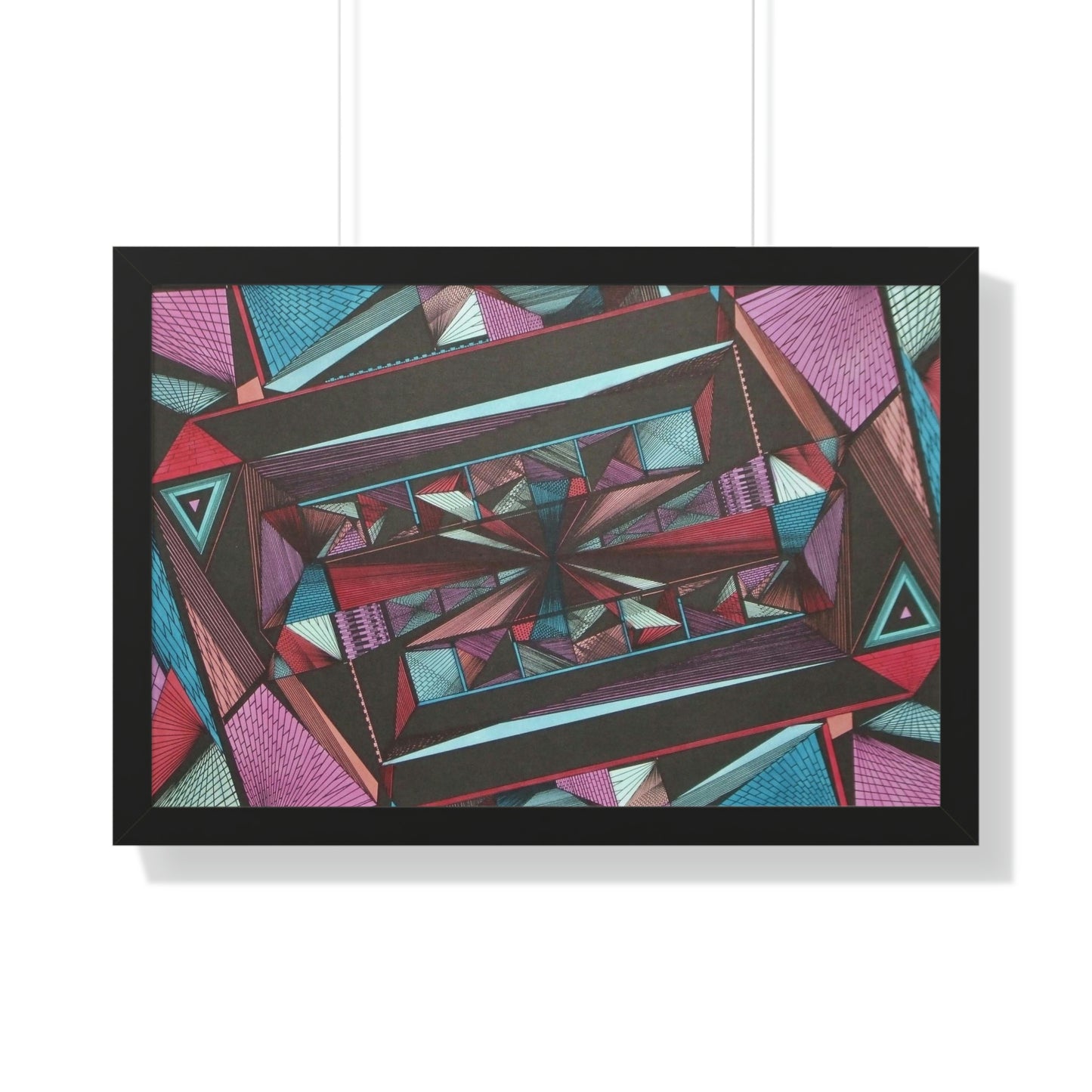 LIGHT DUO MEGALOPOLIS Framed Horizontal Poster