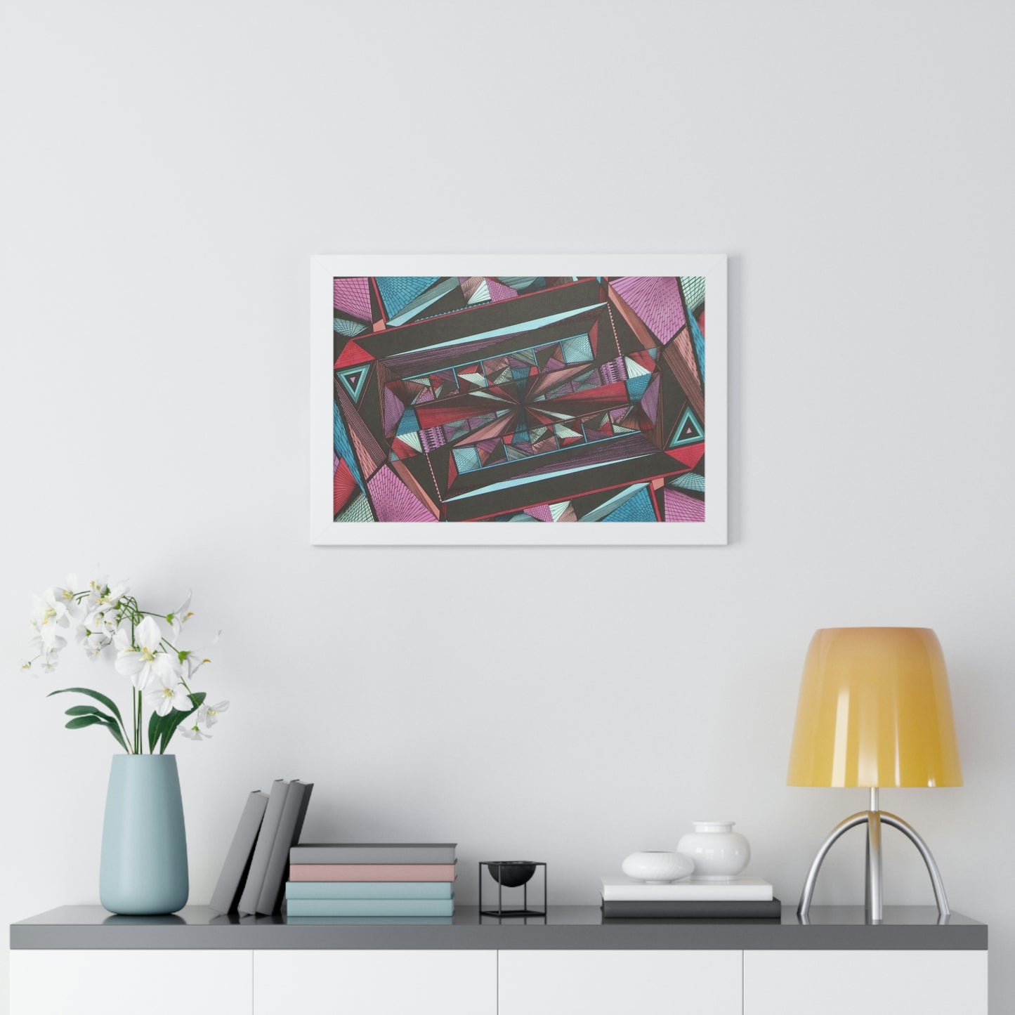 LIGHT DUO MEGALOPOLIS Framed Horizontal Poster
