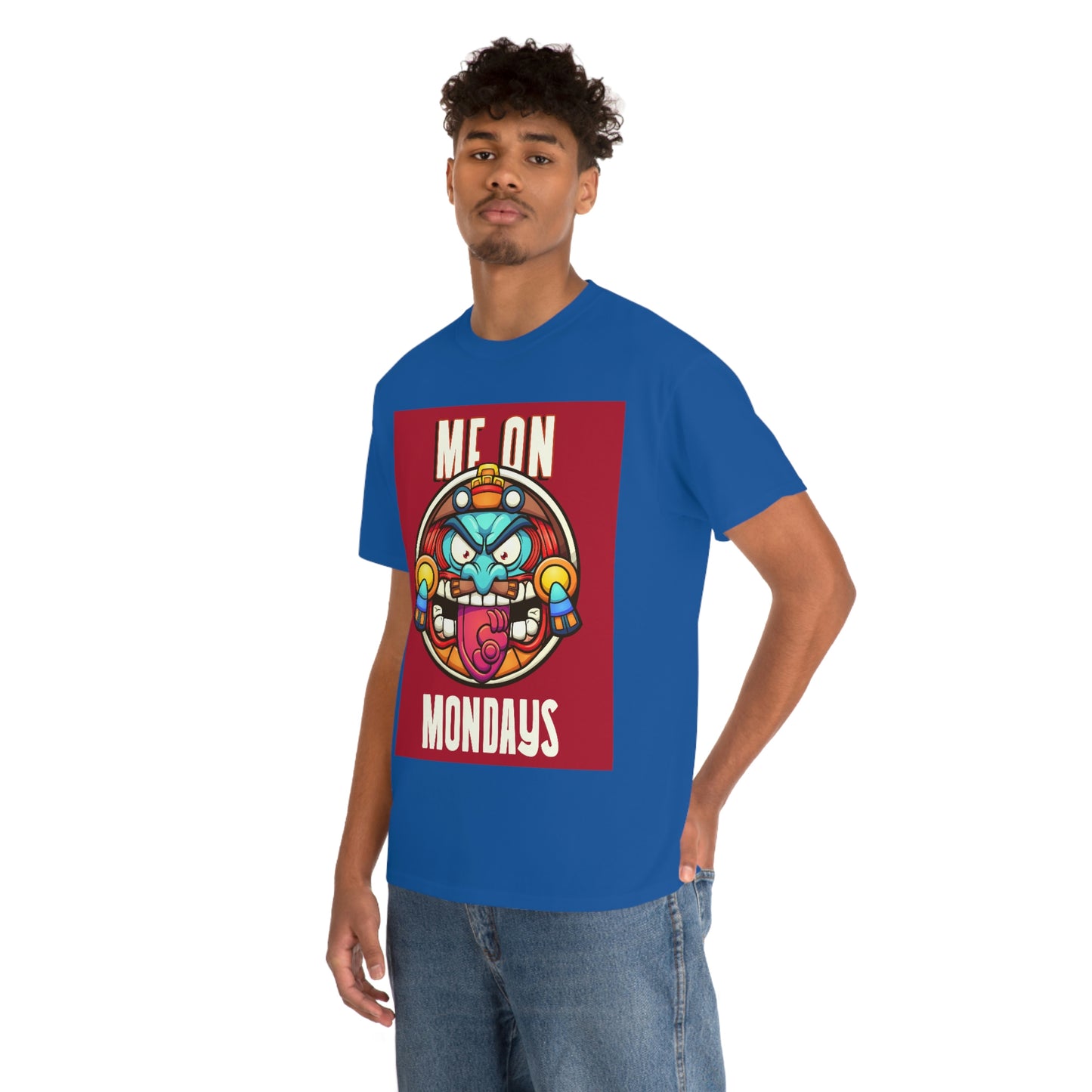 ME ON MONDAYS (RED) Unisex Heavy Cotton Tee