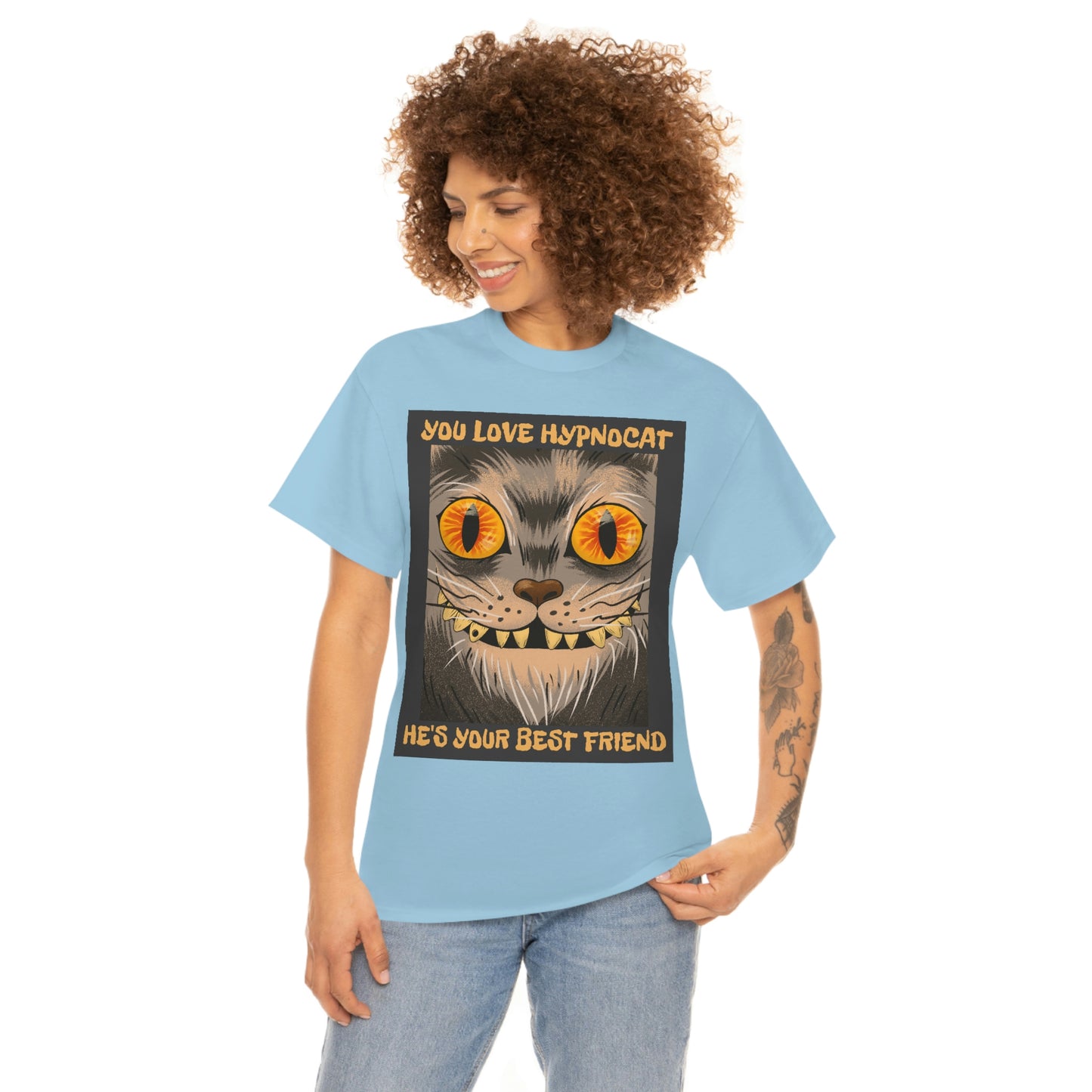YOU LOVE HYPNOCAT Unisex Heavy Cotton Tee