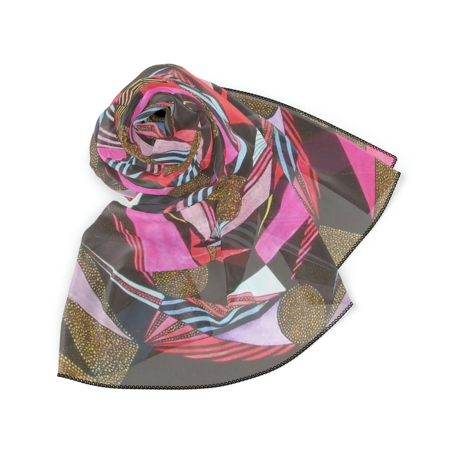 ABSTRACT COLONNADE Poly Scarf
