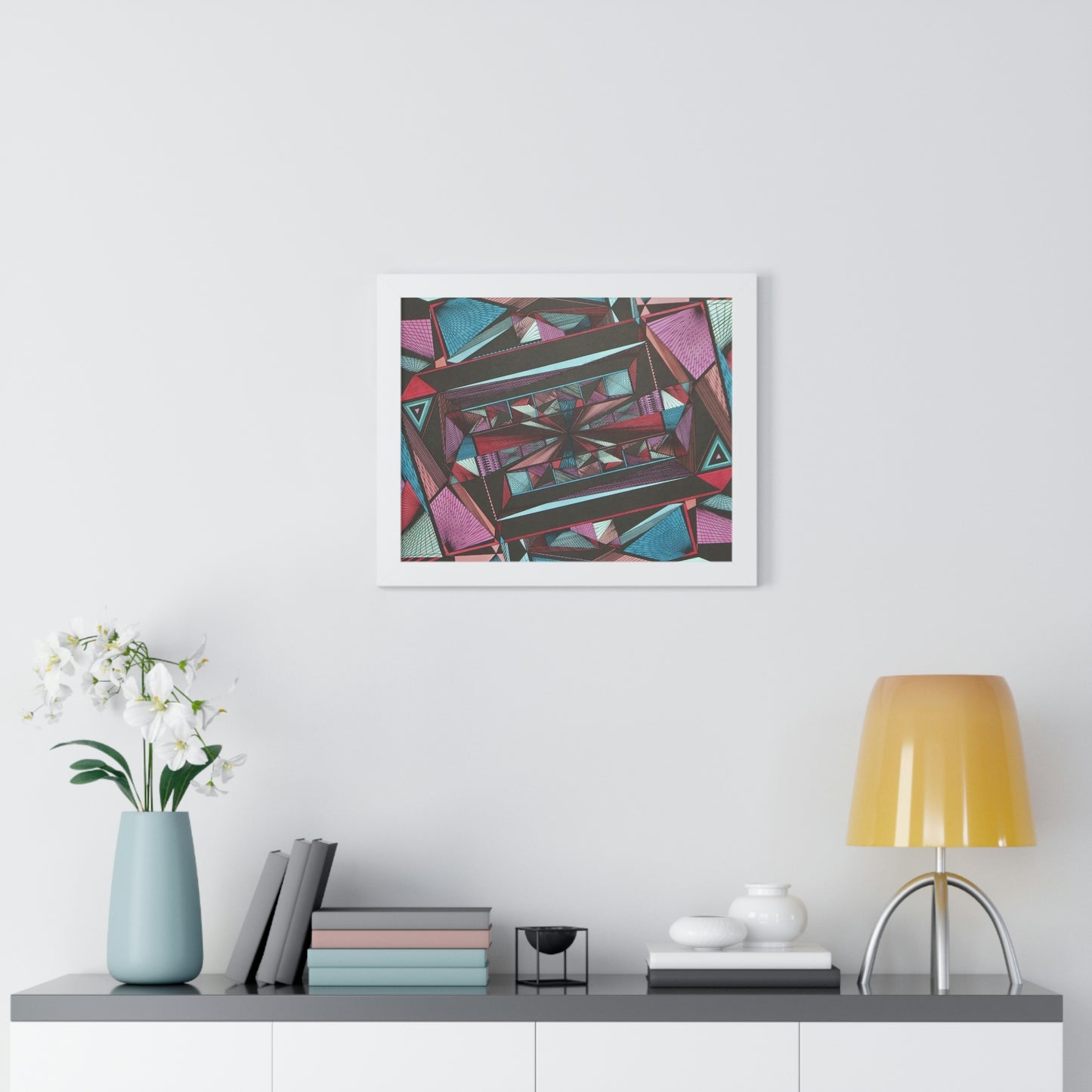 LIGHT DUO MEGALOPOLIS Framed Horizontal Poster