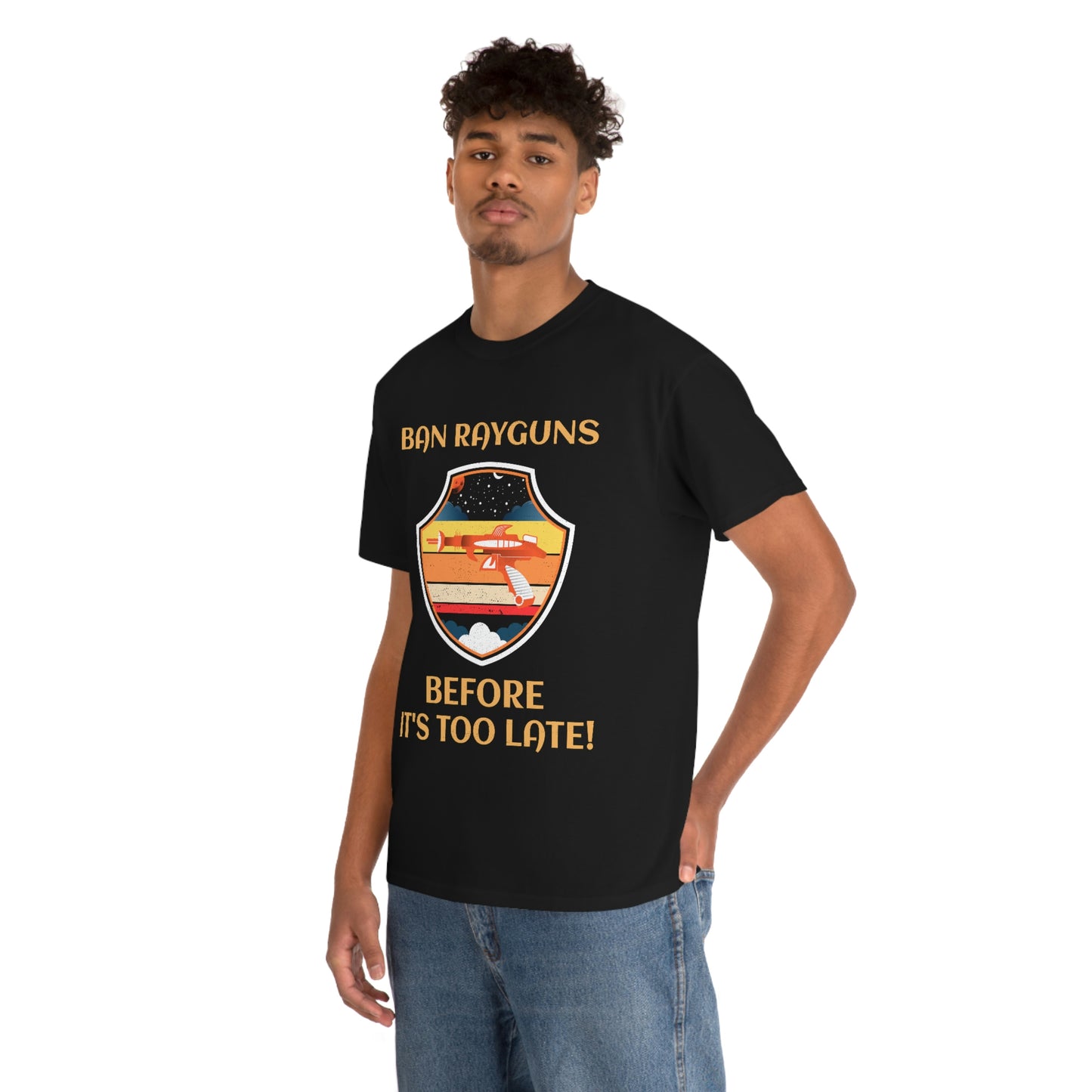 BAN RAYGUNS Unisex Heavy Cotton Tee