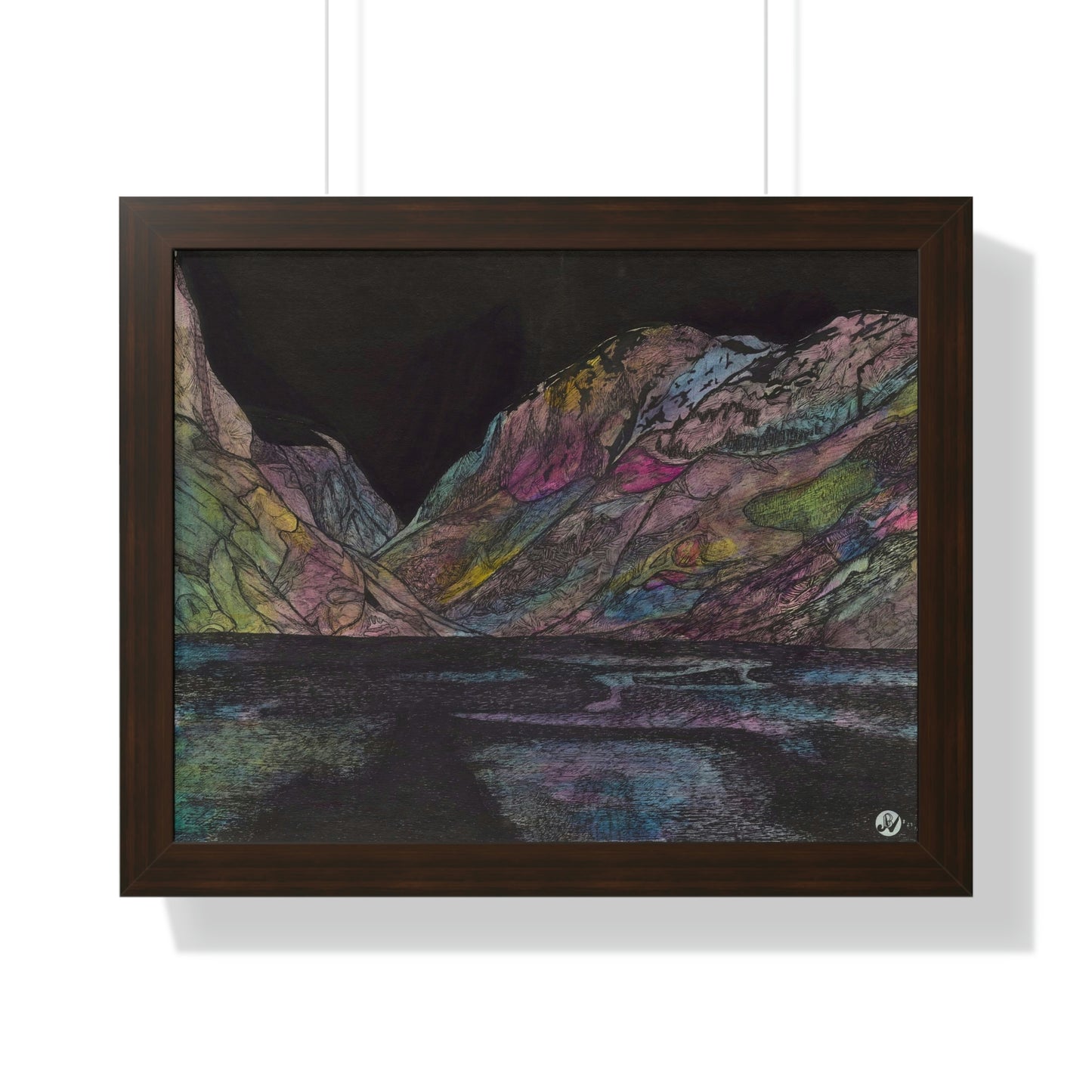 LAKE GUDVAGAN Framed Horizontal Poster