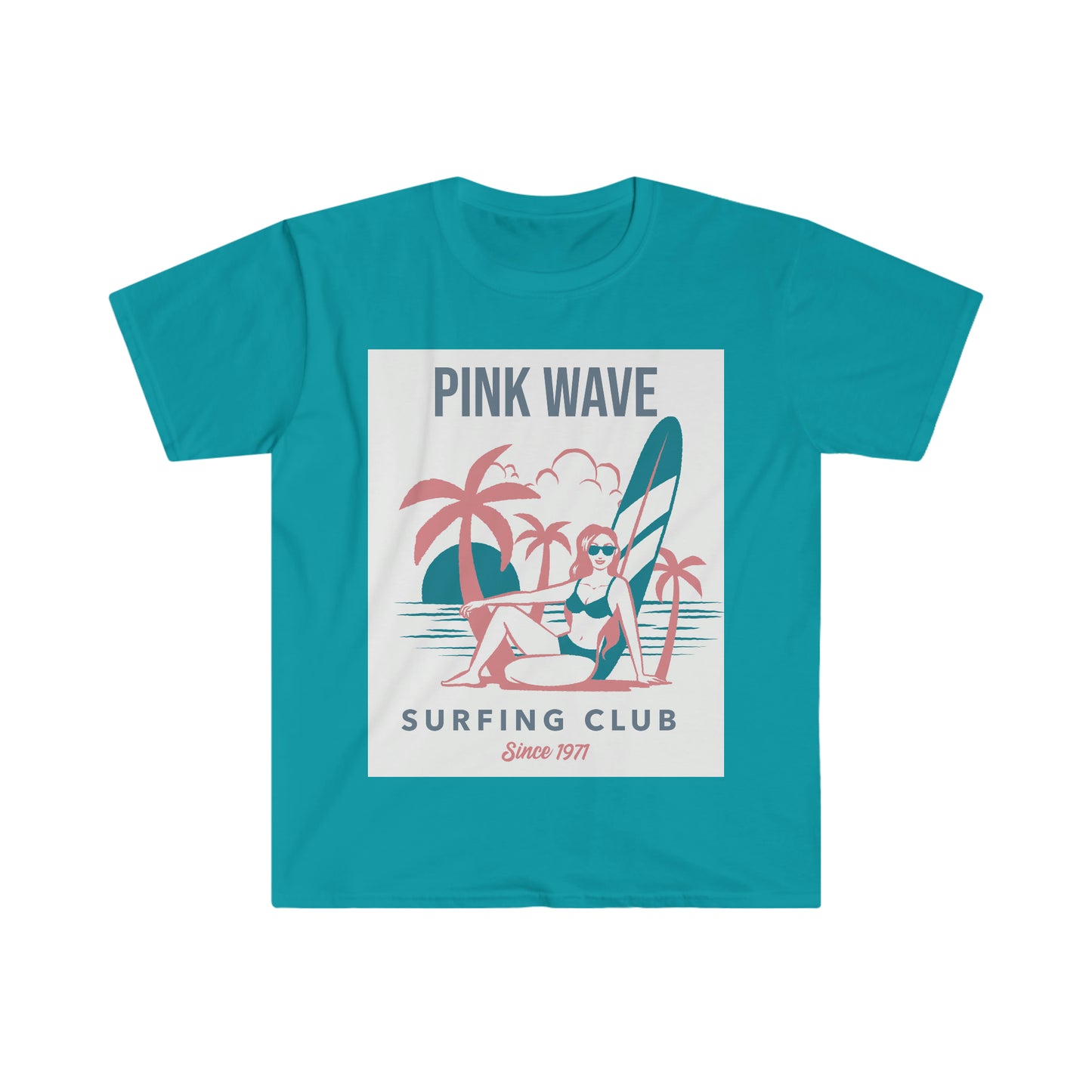 PINK WAVE (FEMALE) Unisex Softstyle T-Shirt