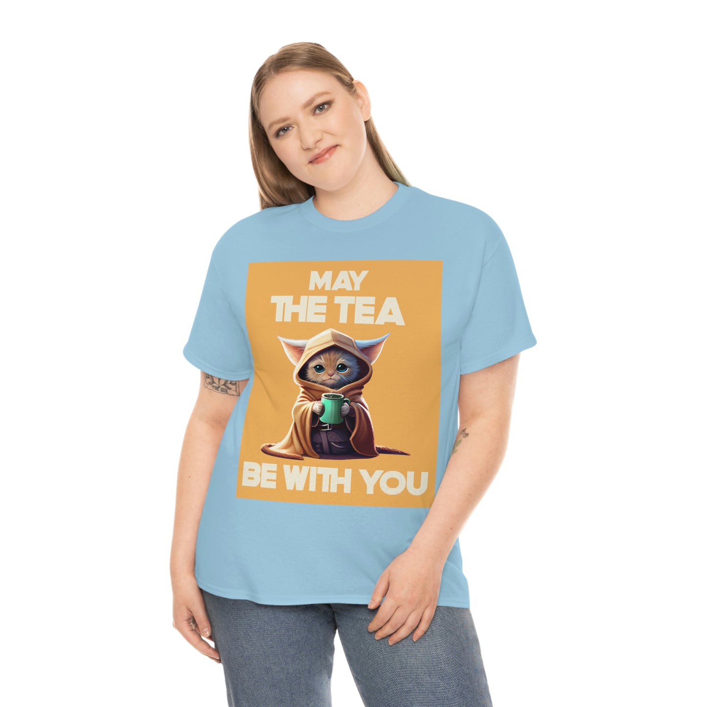MAY THE TEA BE WITH YOU Unisex Heavy Cotton Tee