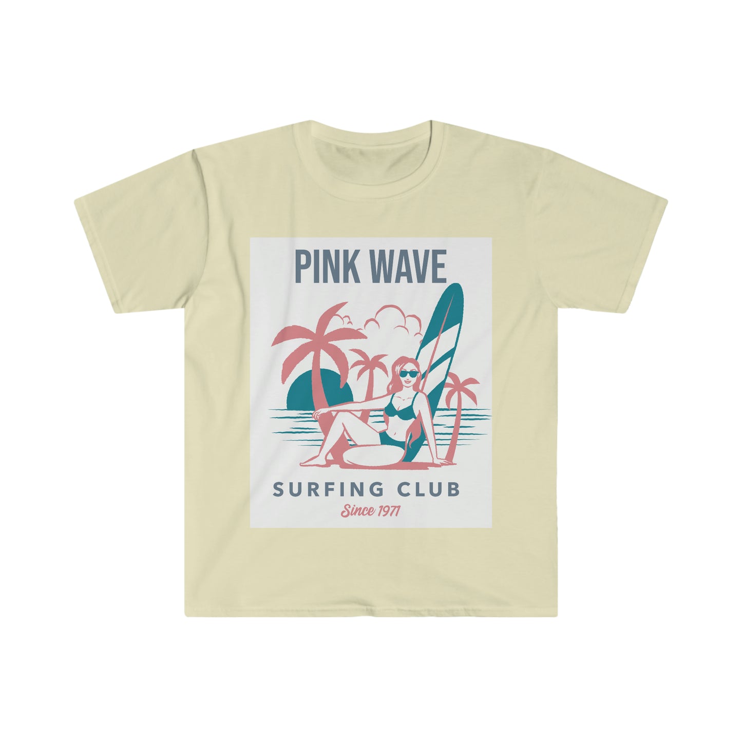 PINK WAVE (FEMALE) Unisex Softstyle T-Shirt