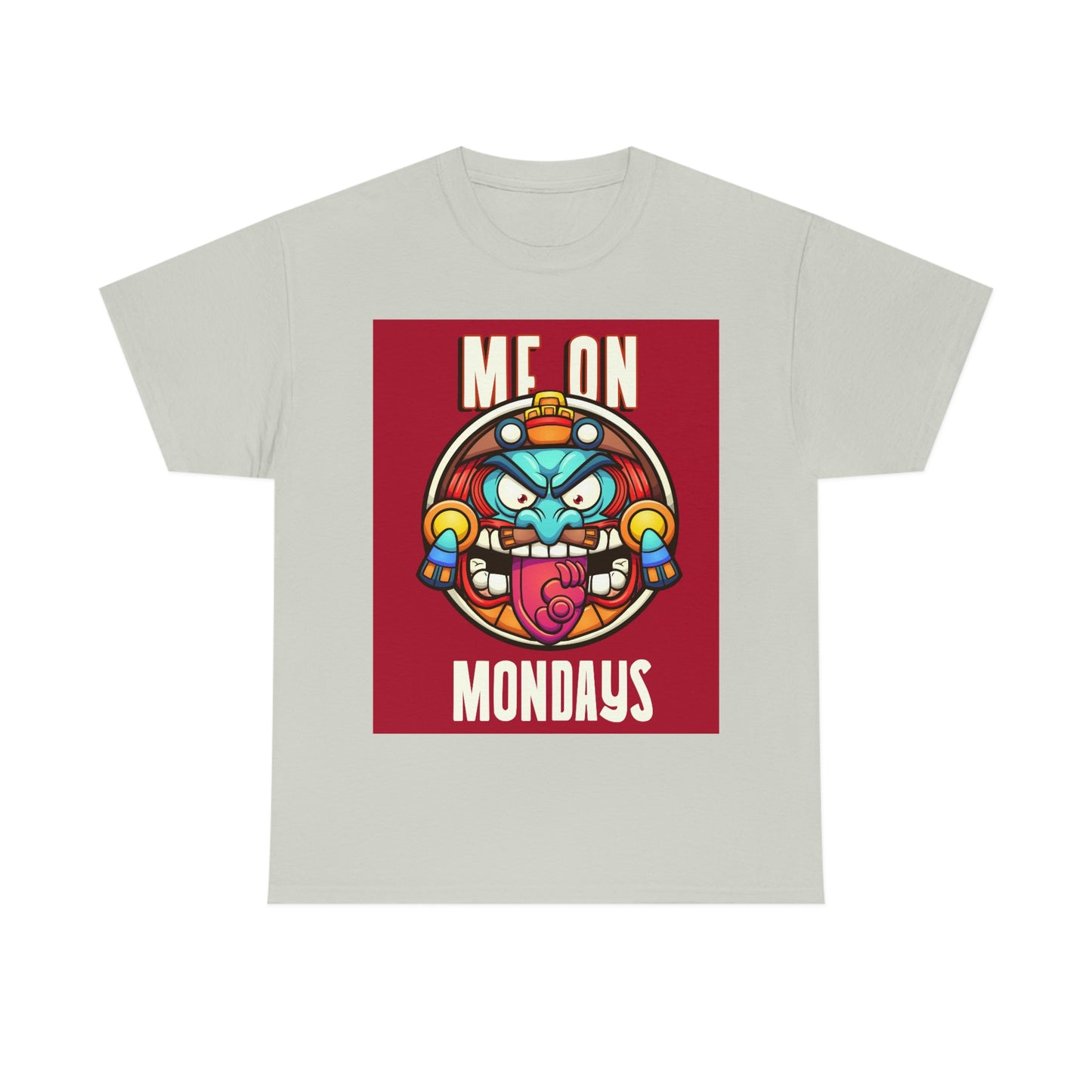 ME ON MONDAYS (RED) Unisex Heavy Cotton Tee