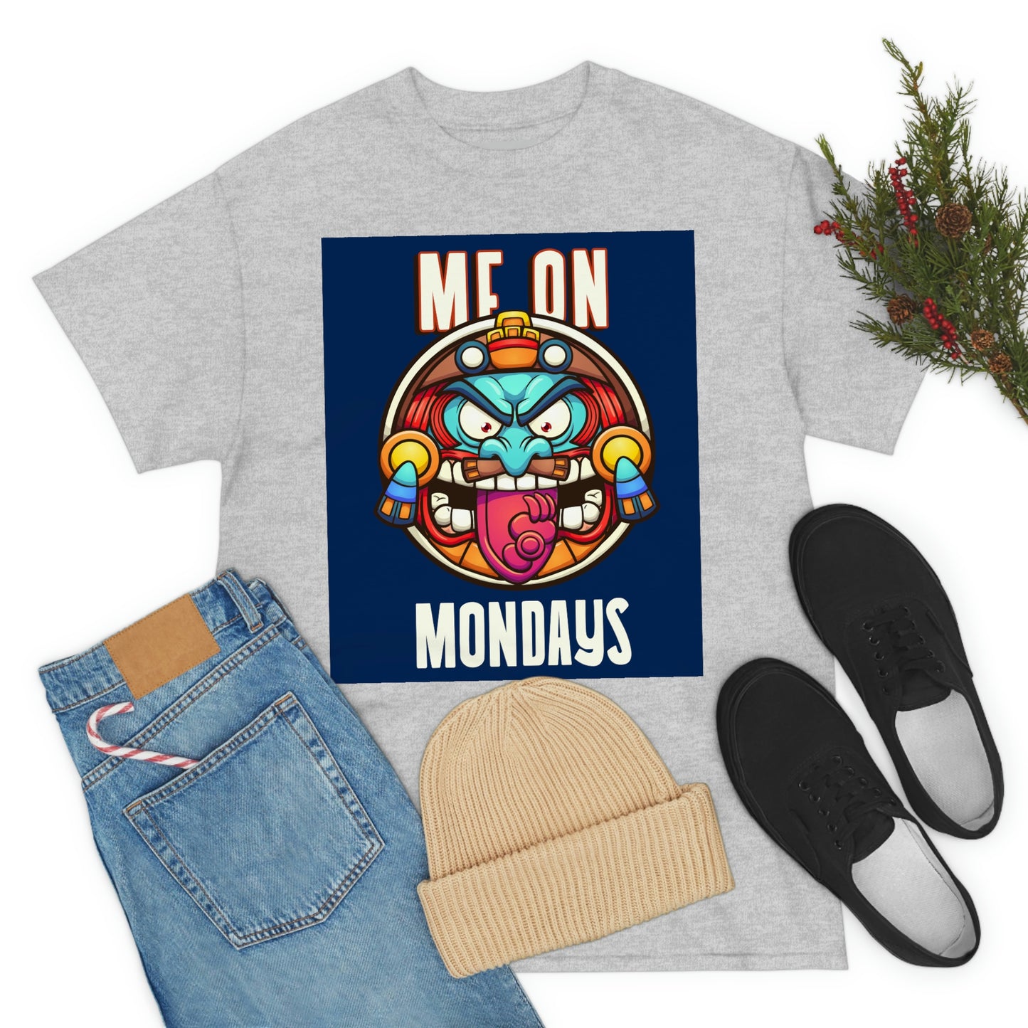 ME ON MONDAYS (BLUE) Unisex Heavy Cotton Tee