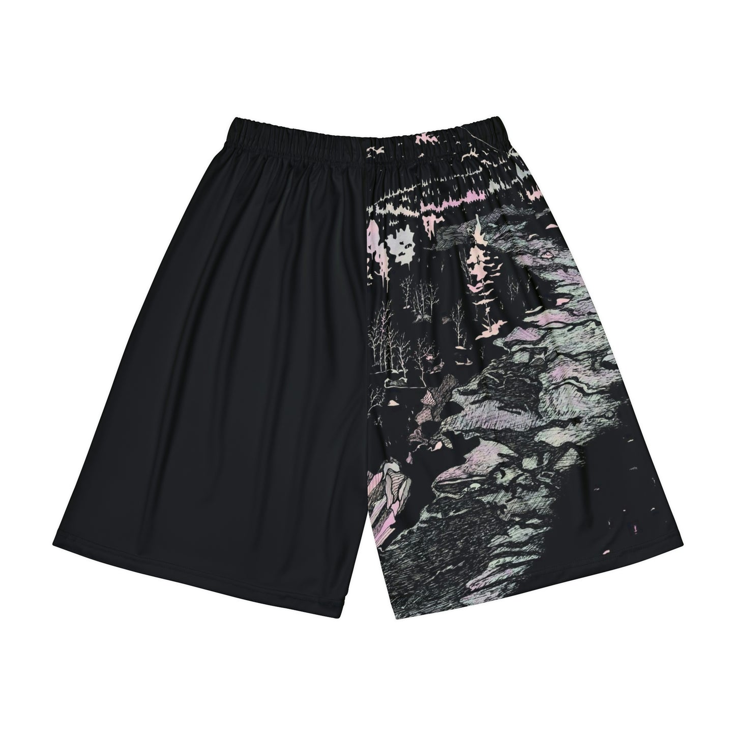 BLACK WONDERLUST  Men’s Sports Shorts (does not have pockets)