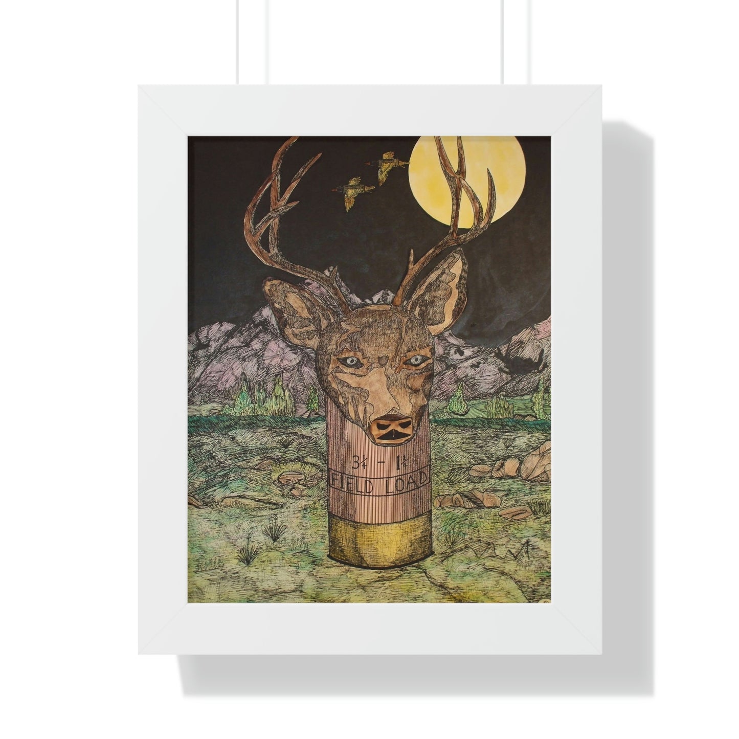 BUCKSHOT Framed Vertical Poster