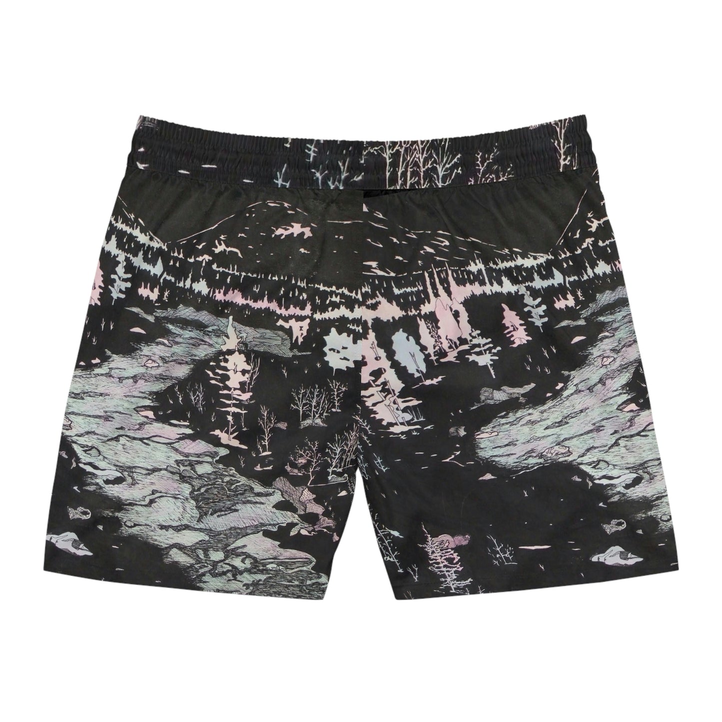 WONDERLUST Men's Mid-Length Swim Shorts (AOP)