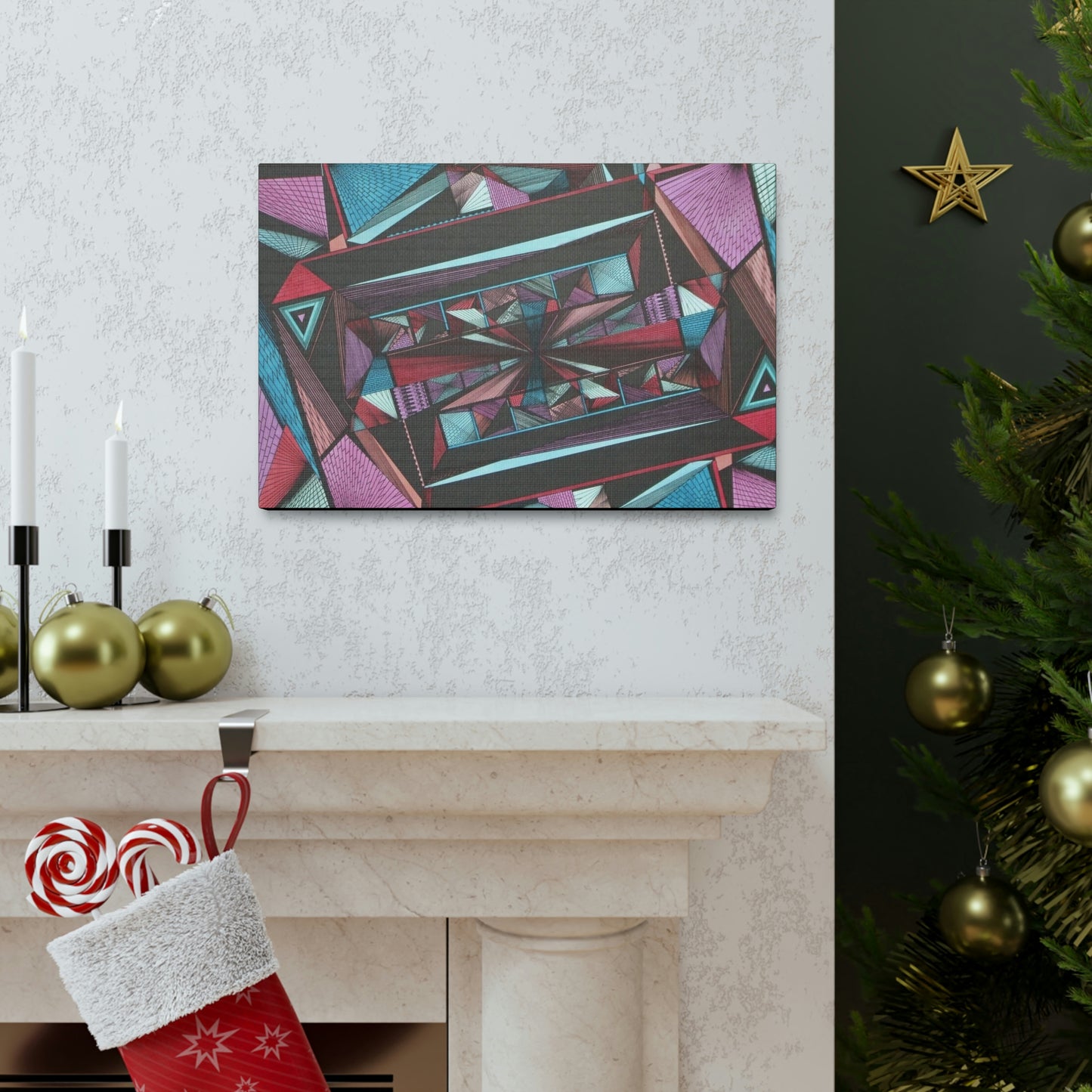 LIGHT DUO MEGALOPOLIS Canvas Gallery Wraps