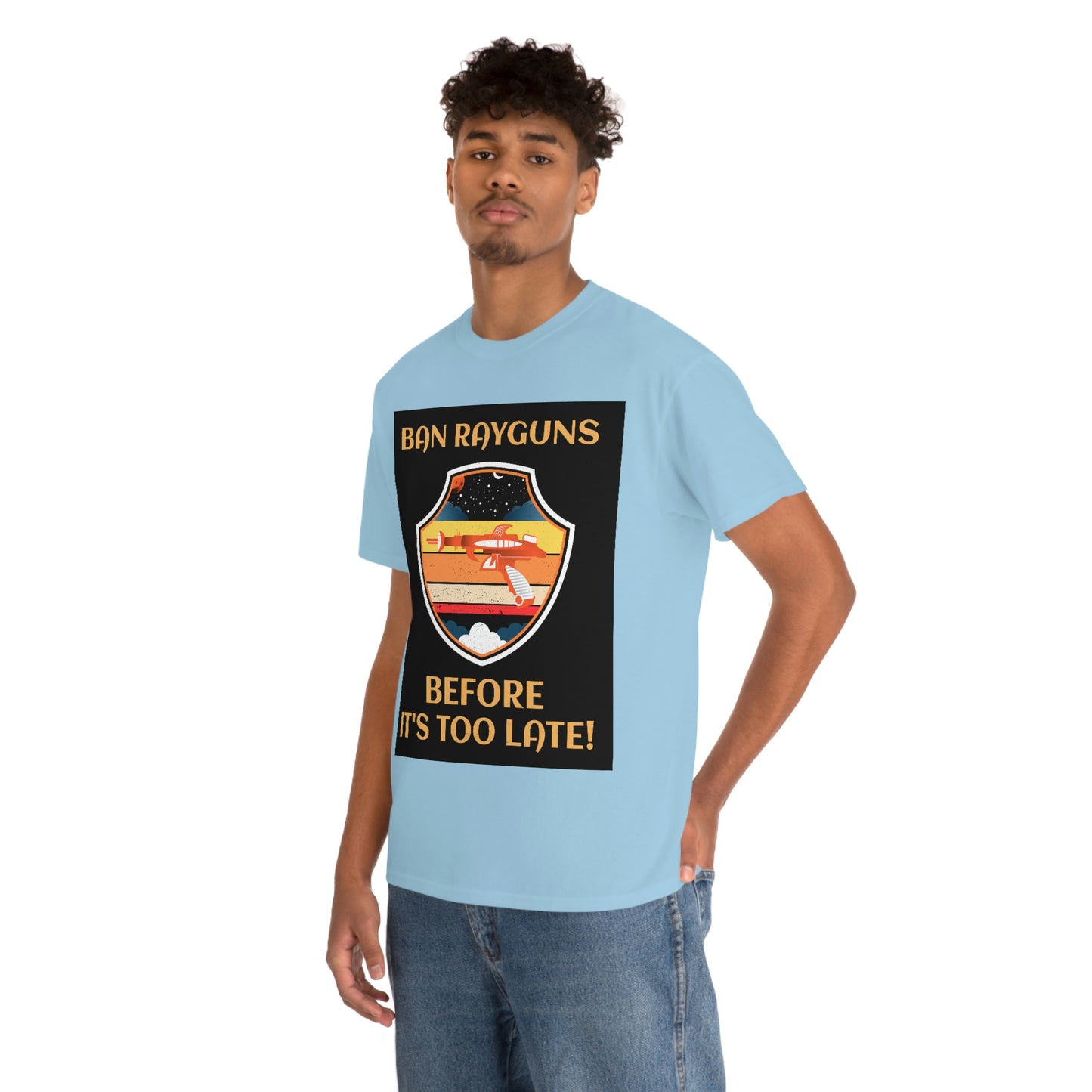 BAN RAYGUNS Unisex Heavy Cotton Tee