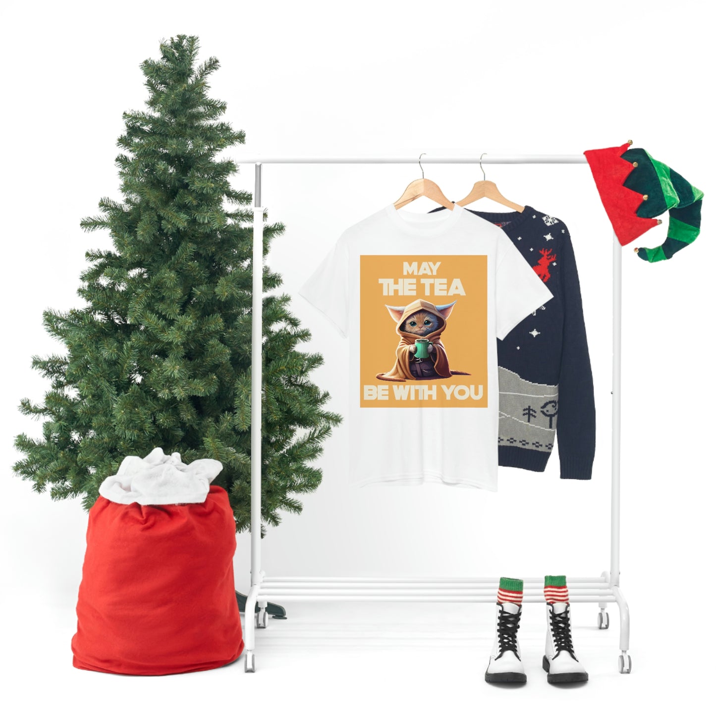 MAY THE TEA BE WITH YOU Unisex Heavy Cotton Tee