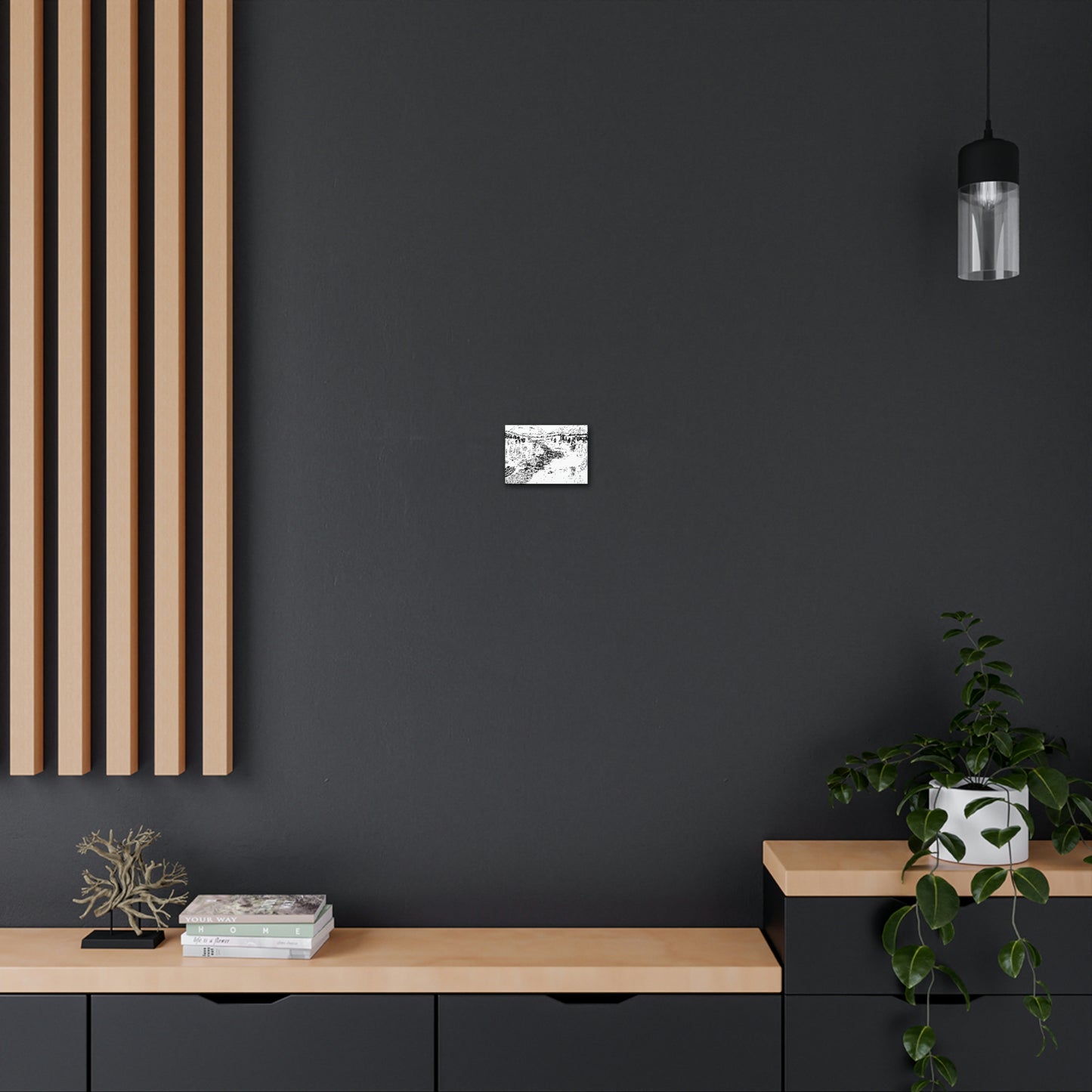 WONDERLUST Reversed Black & White Canvas Gallery Wraps