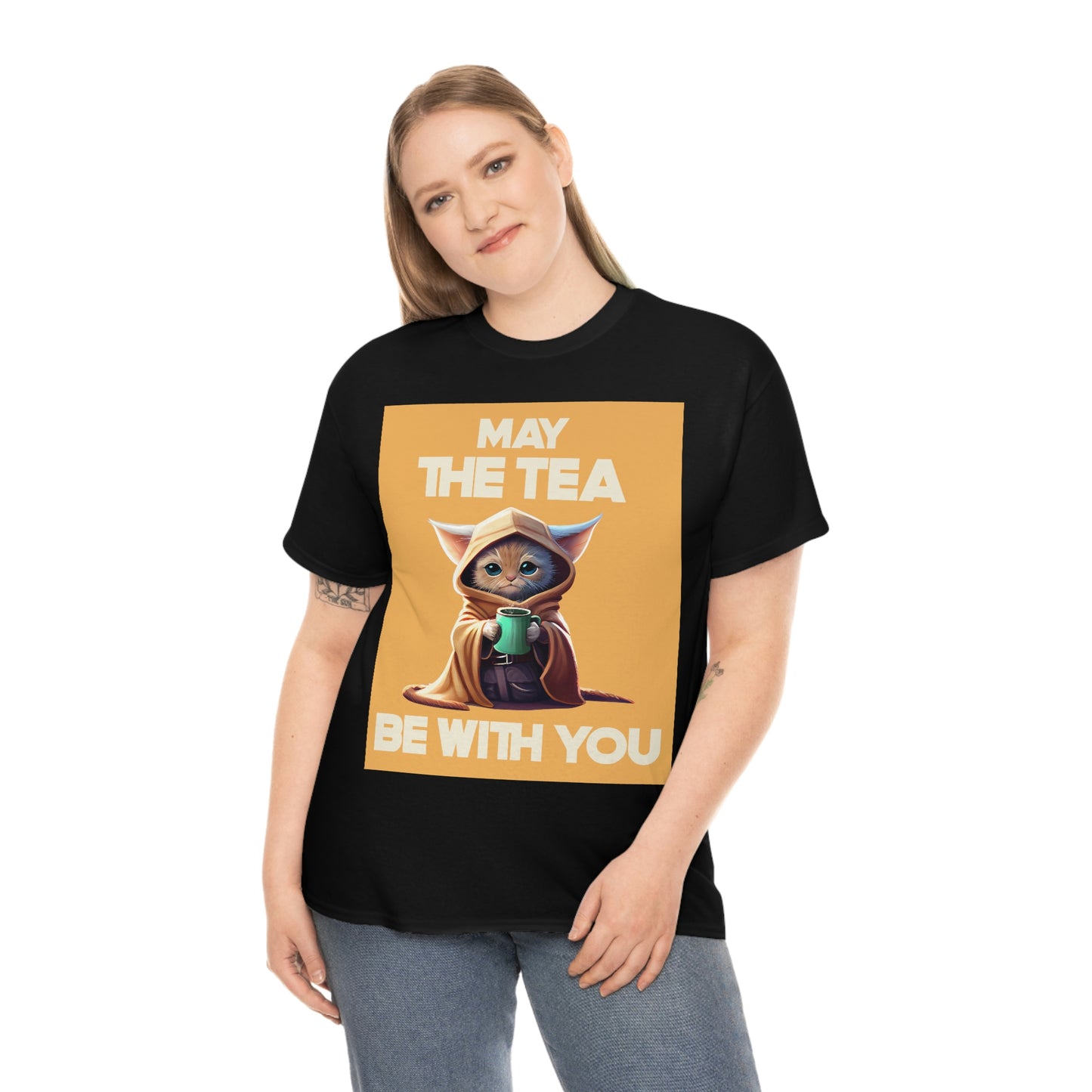 MAY THE TEA BE WITH YOU Unisex Heavy Cotton Tee