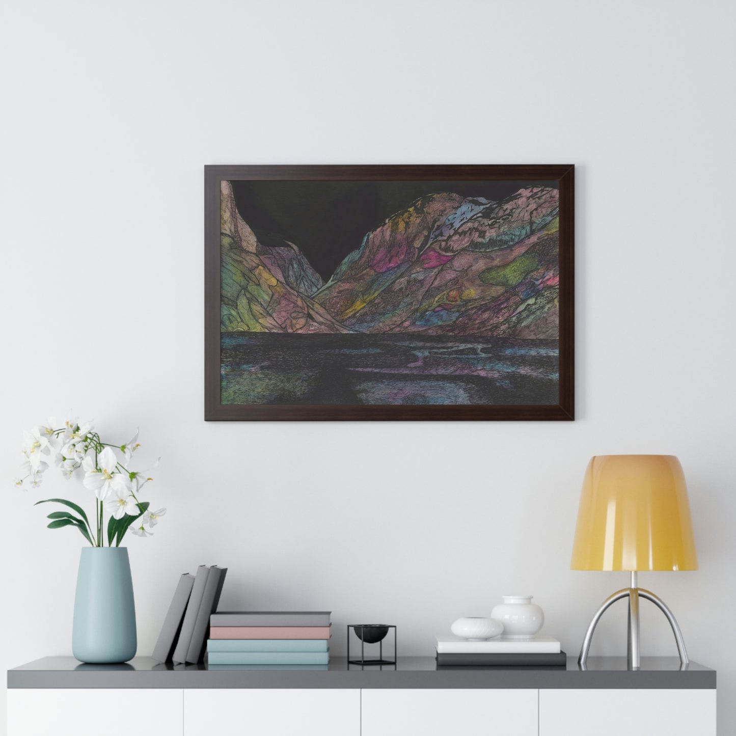 LAKE GUDVAGAN Framed Horizontal Poster