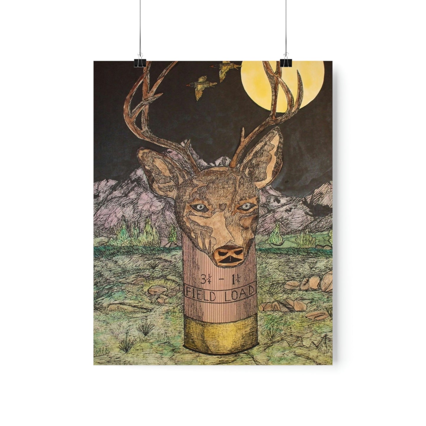 BUCKSHOT Premium Matte Vertical Posters