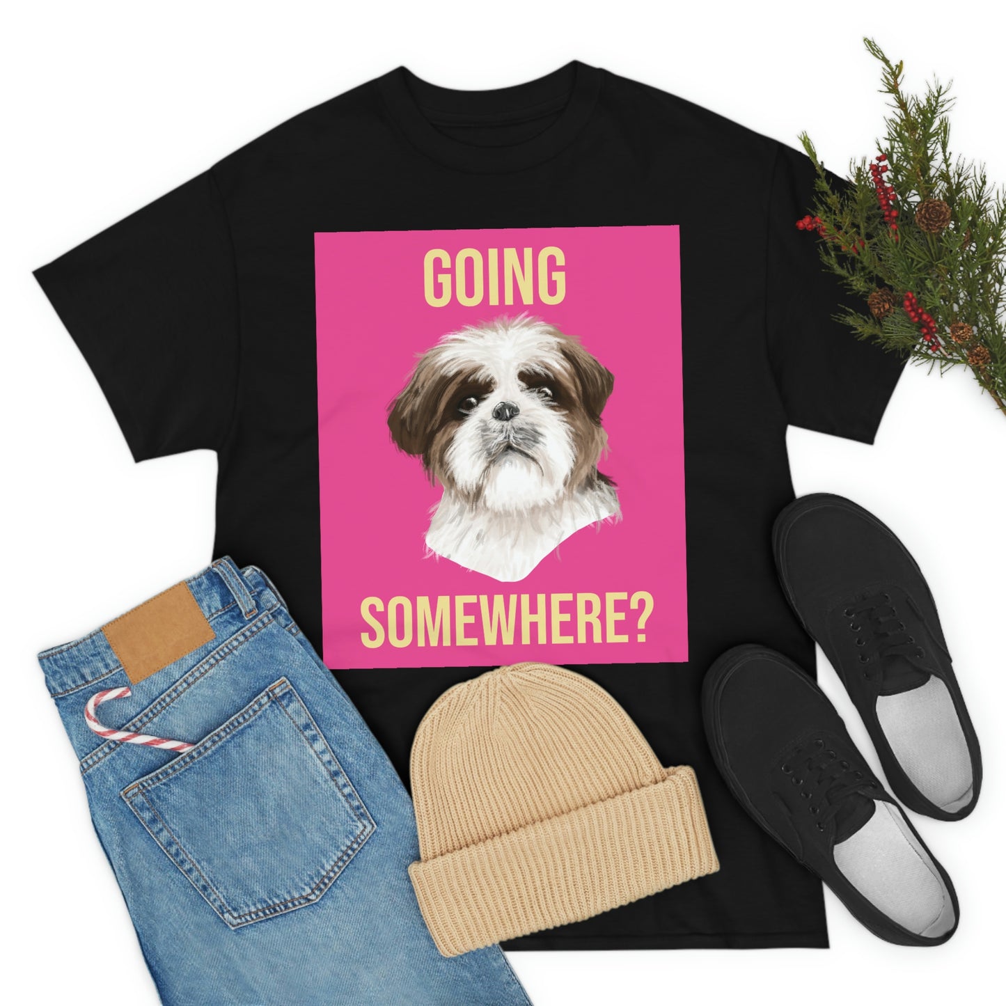 GOING SOMEWHERE? Unisex Heavy Cotton Tee