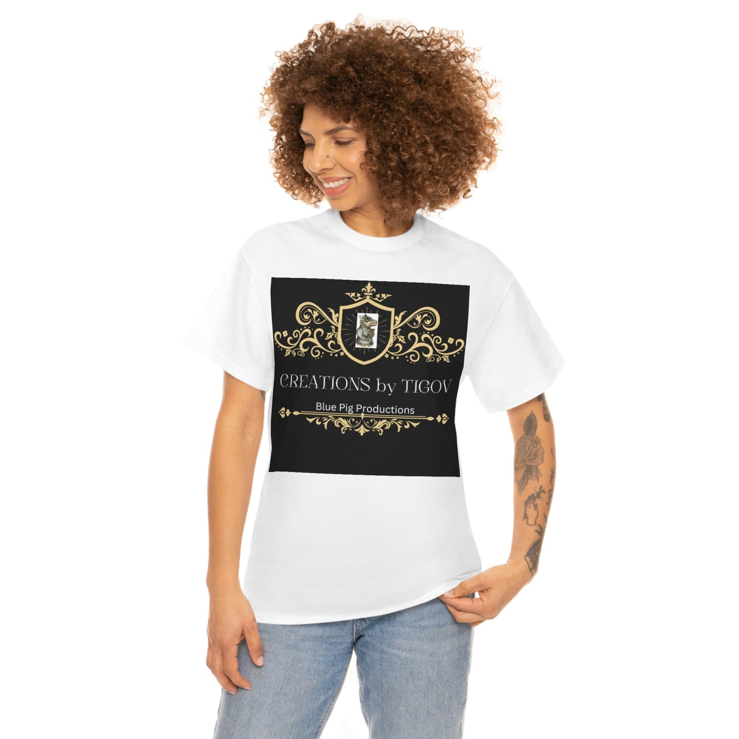 CREATIONS BY TIGOV Unisex Heavy Cotton Tee