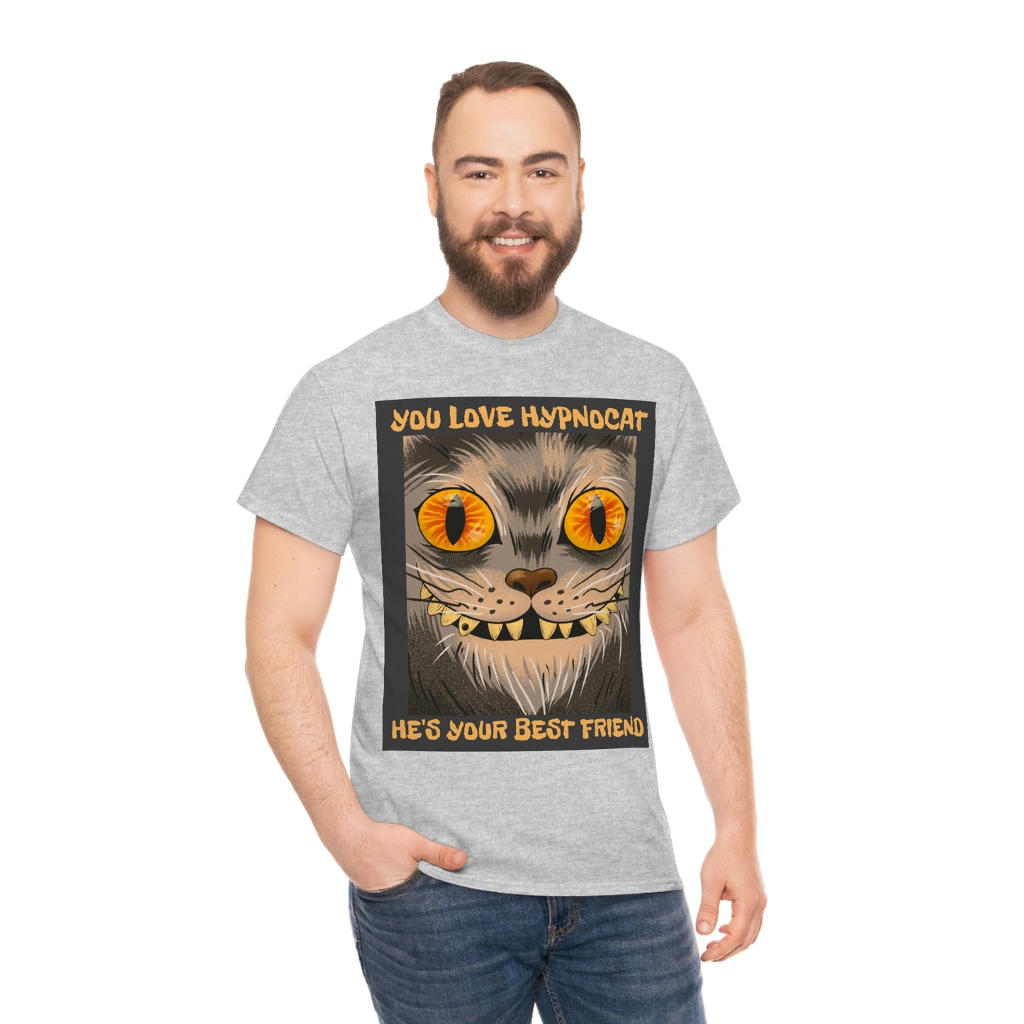 YOU LOVE HYPNOCAT Unisex Heavy Cotton Tee