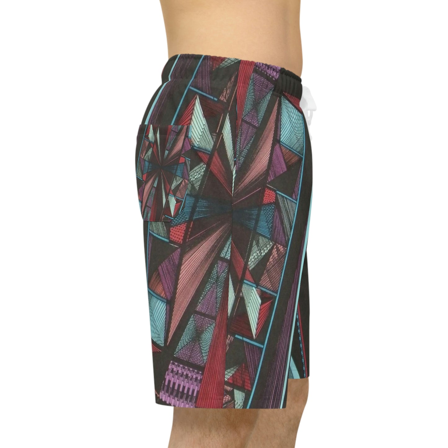 LIGHT DUO MEGALOPOLIS Athletic Long Shorts (AOP)