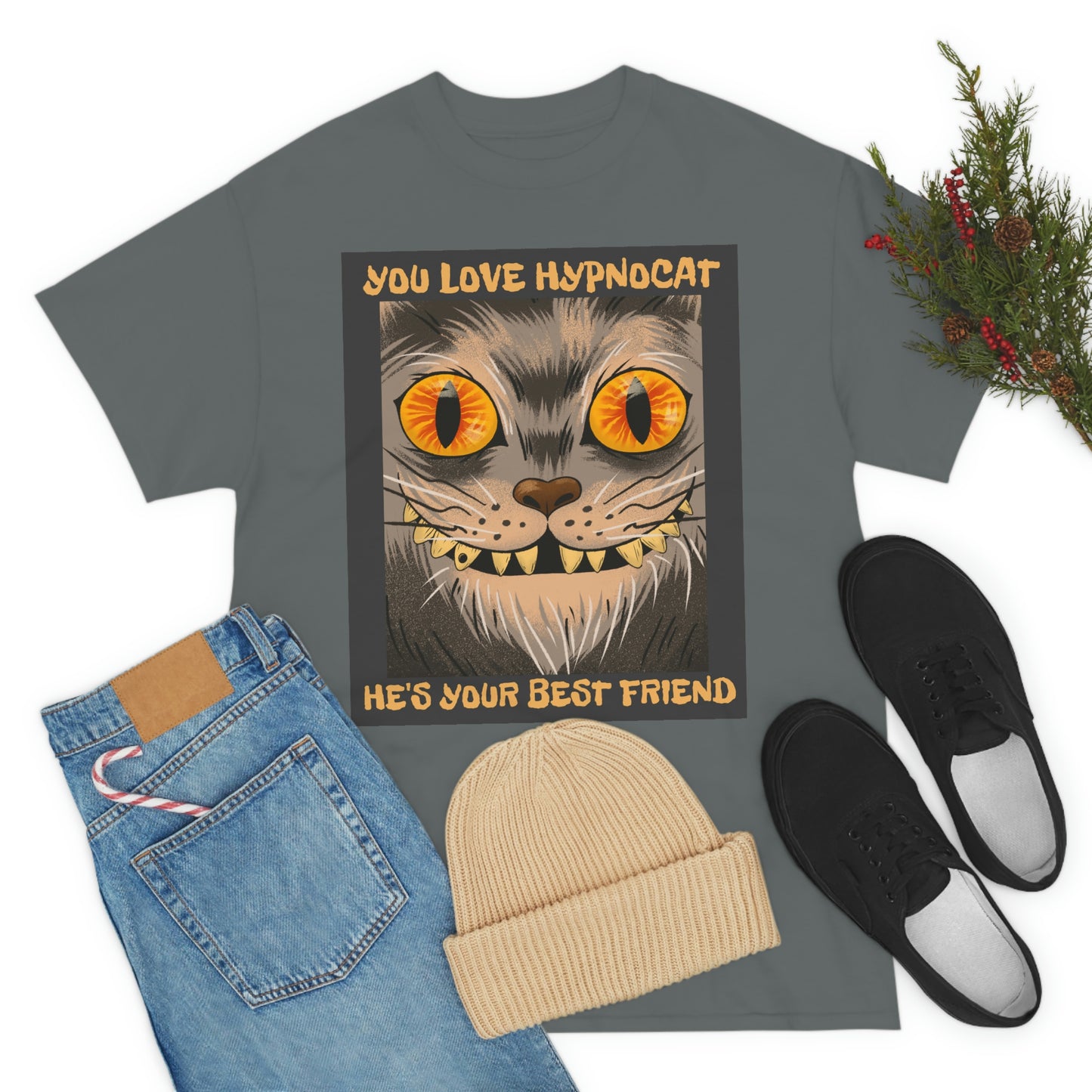YOU LOVE HYPNOCAT Unisex Heavy Cotton Tee