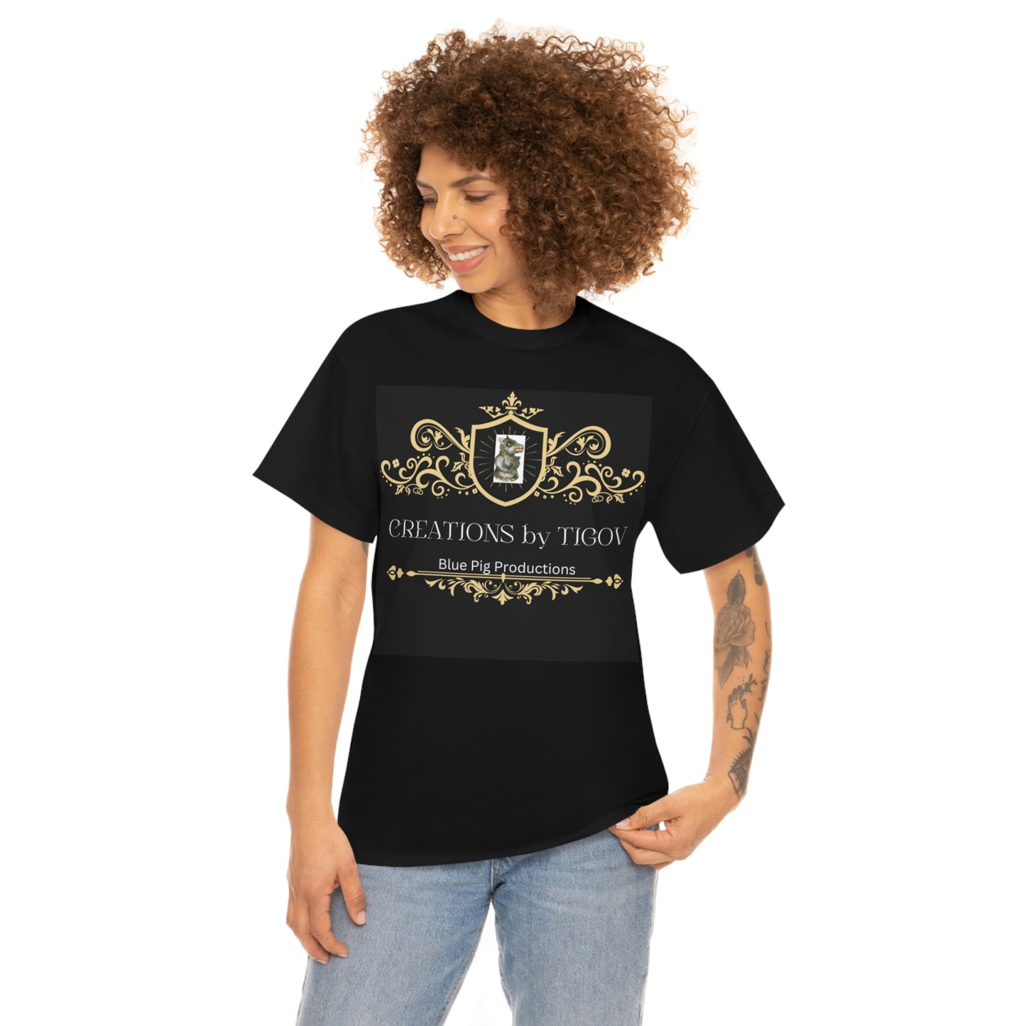 CREATIONS BY TIGOV Unisex Heavy Cotton Tee