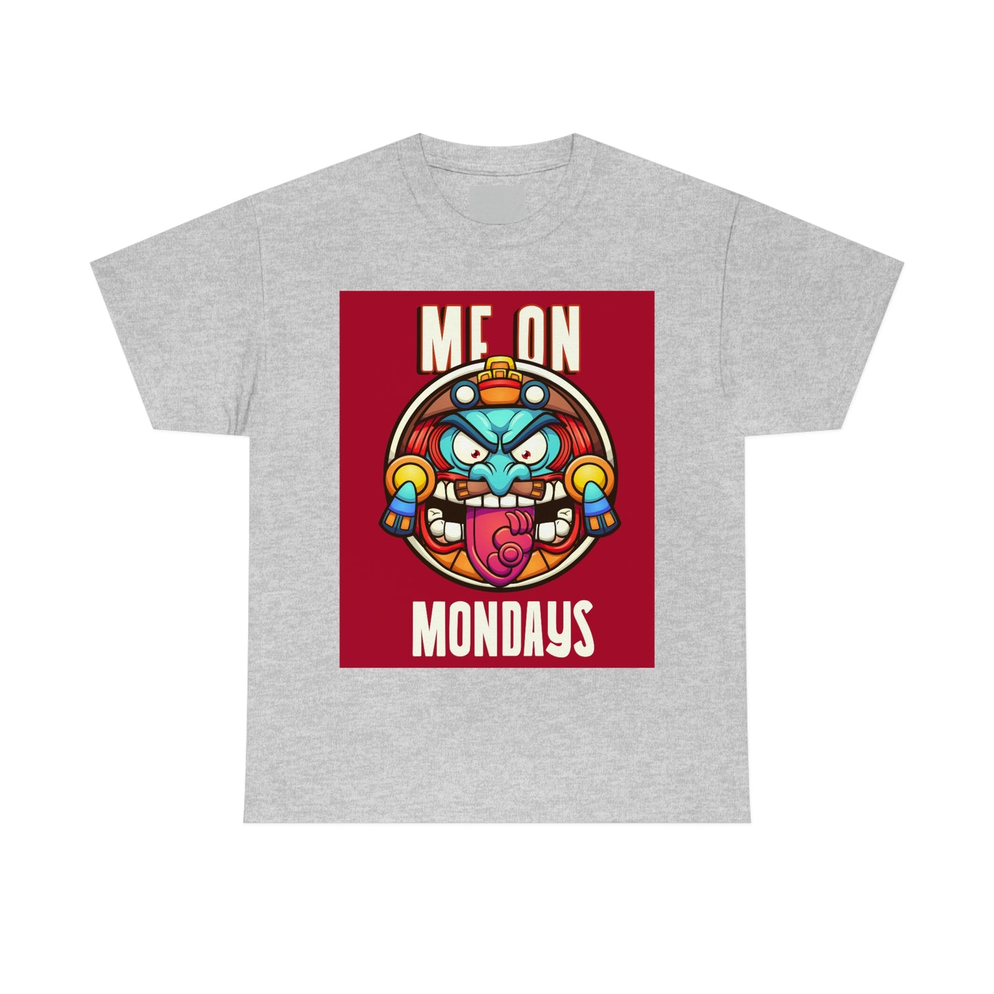 ME ON MONDAYS (RED) Unisex Heavy Cotton Tee