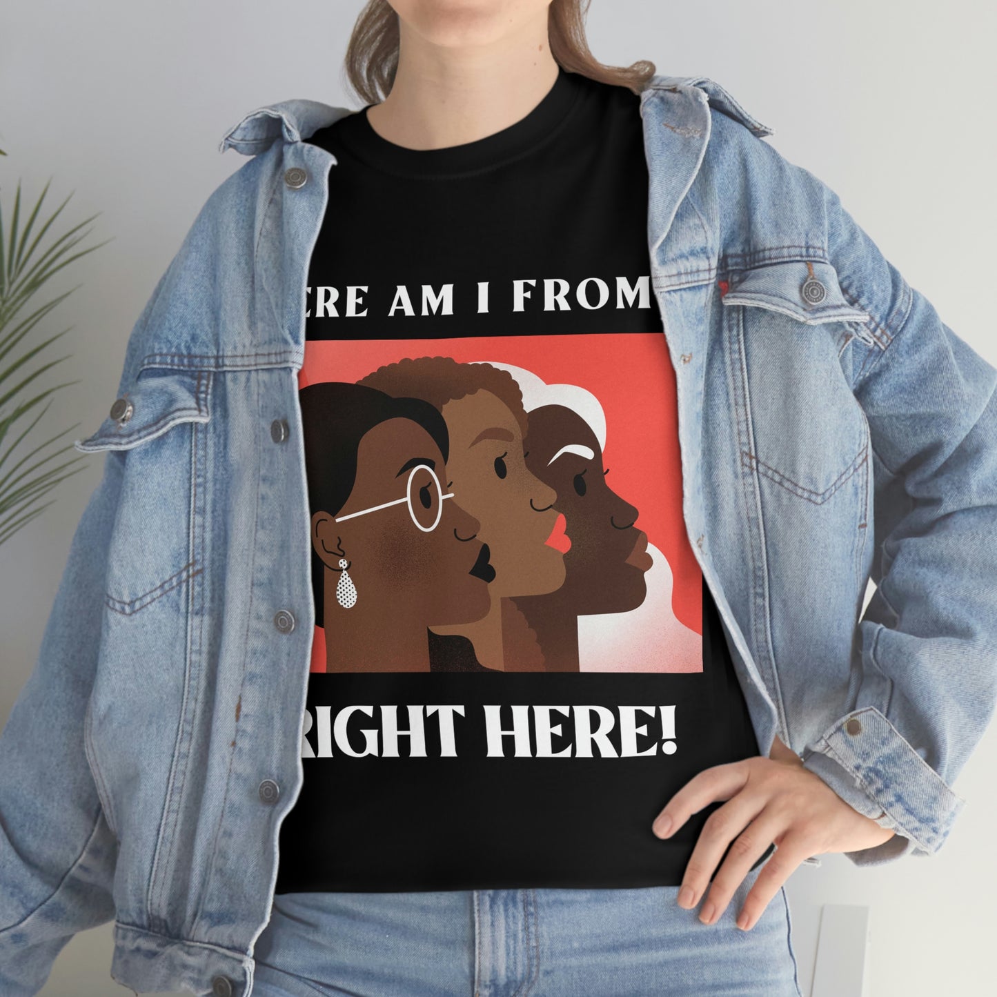 WHERE AM I FROM? Unisex Heavy Cotton Tee
