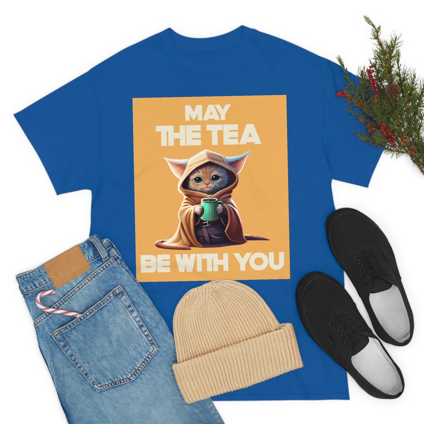 MAY THE TEA BE WITH YOU Unisex Heavy Cotton Tee