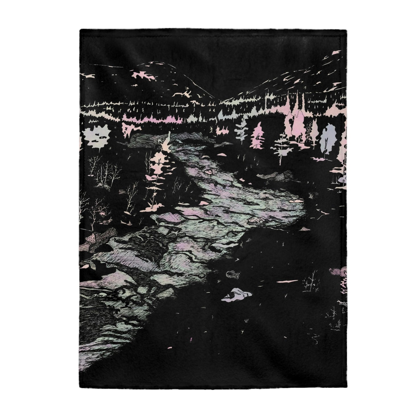 WONDERLUST Velveteen Plush Blanket