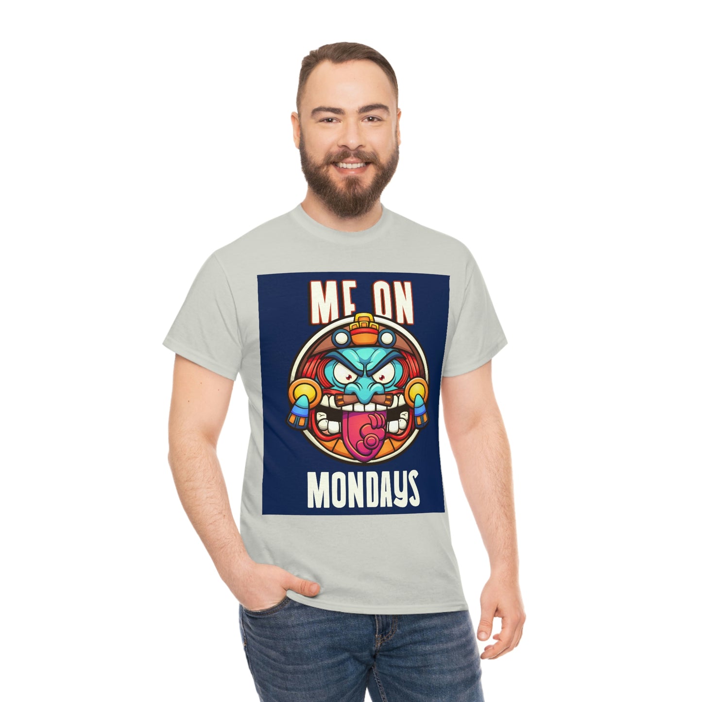 ME ON MONDAYS (BLUE) Unisex Heavy Cotton Tee