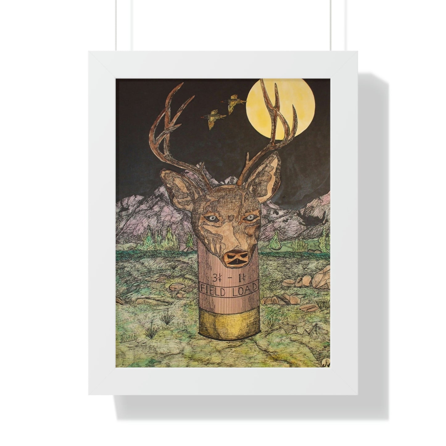 BUCKSHOT Framed Vertical Poster