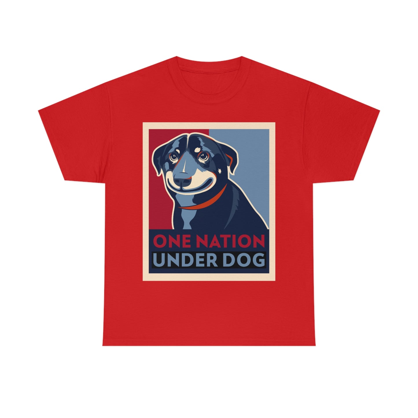 ONE NATION UNDER DOG Unisex Heavy Cotton Tee