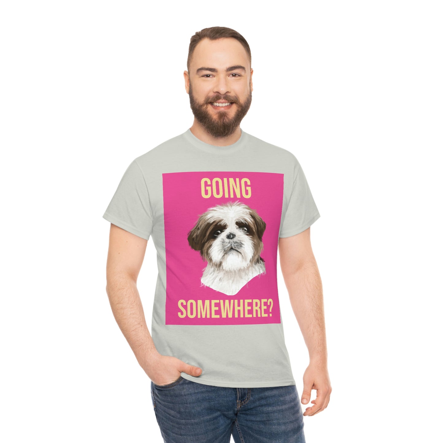 GOING SOMEWHERE? Unisex Heavy Cotton Tee