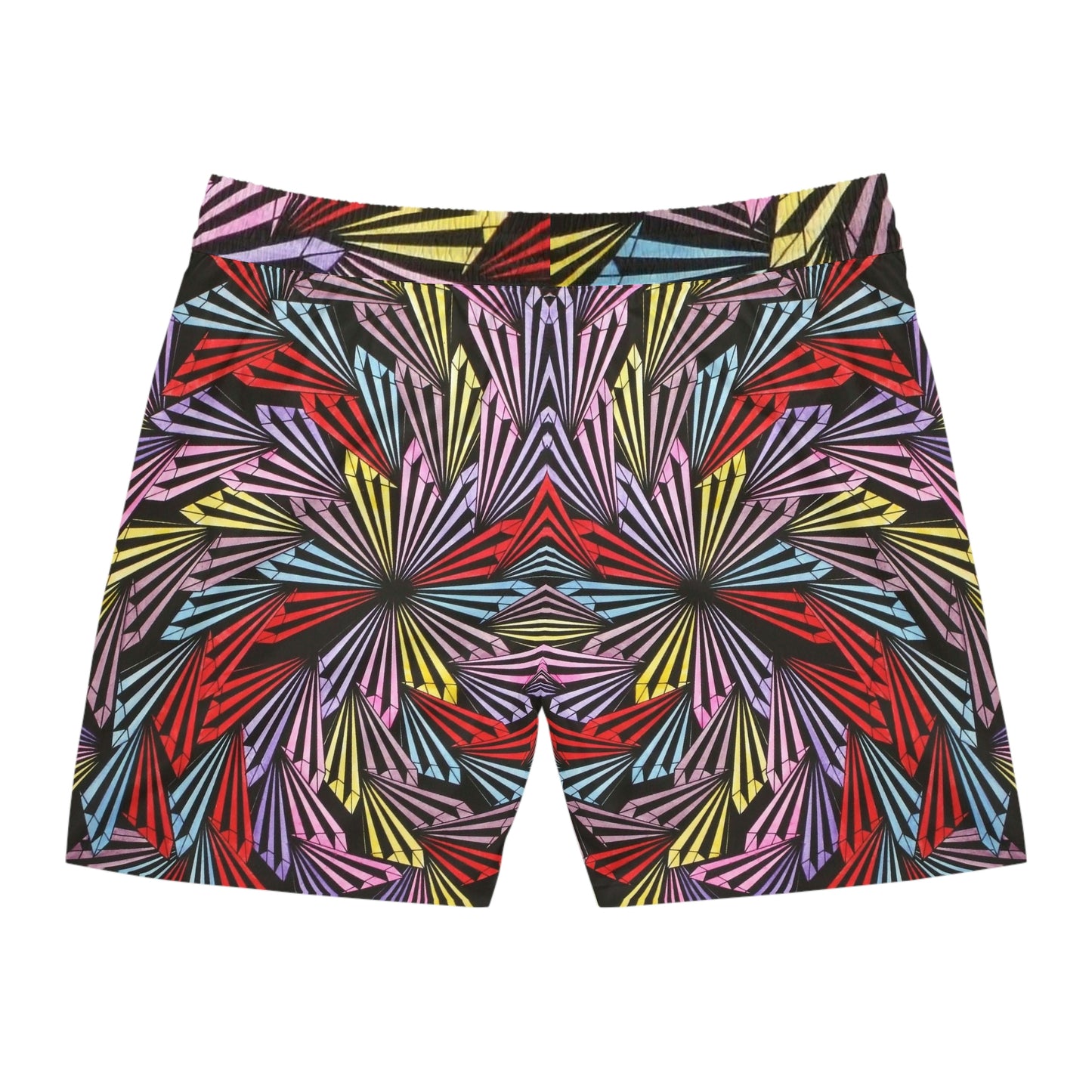 PINWHEEL Men's Mid-Length Swim Shorts (AOP)