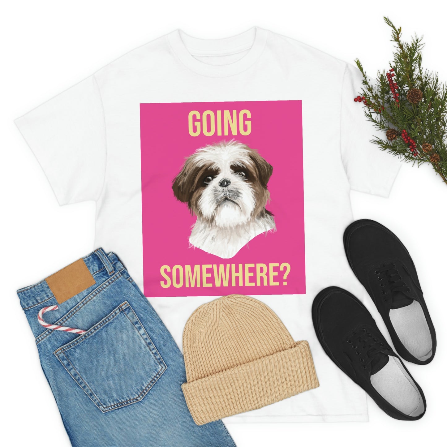 GOING SOMEWHERE? Unisex Heavy Cotton Tee