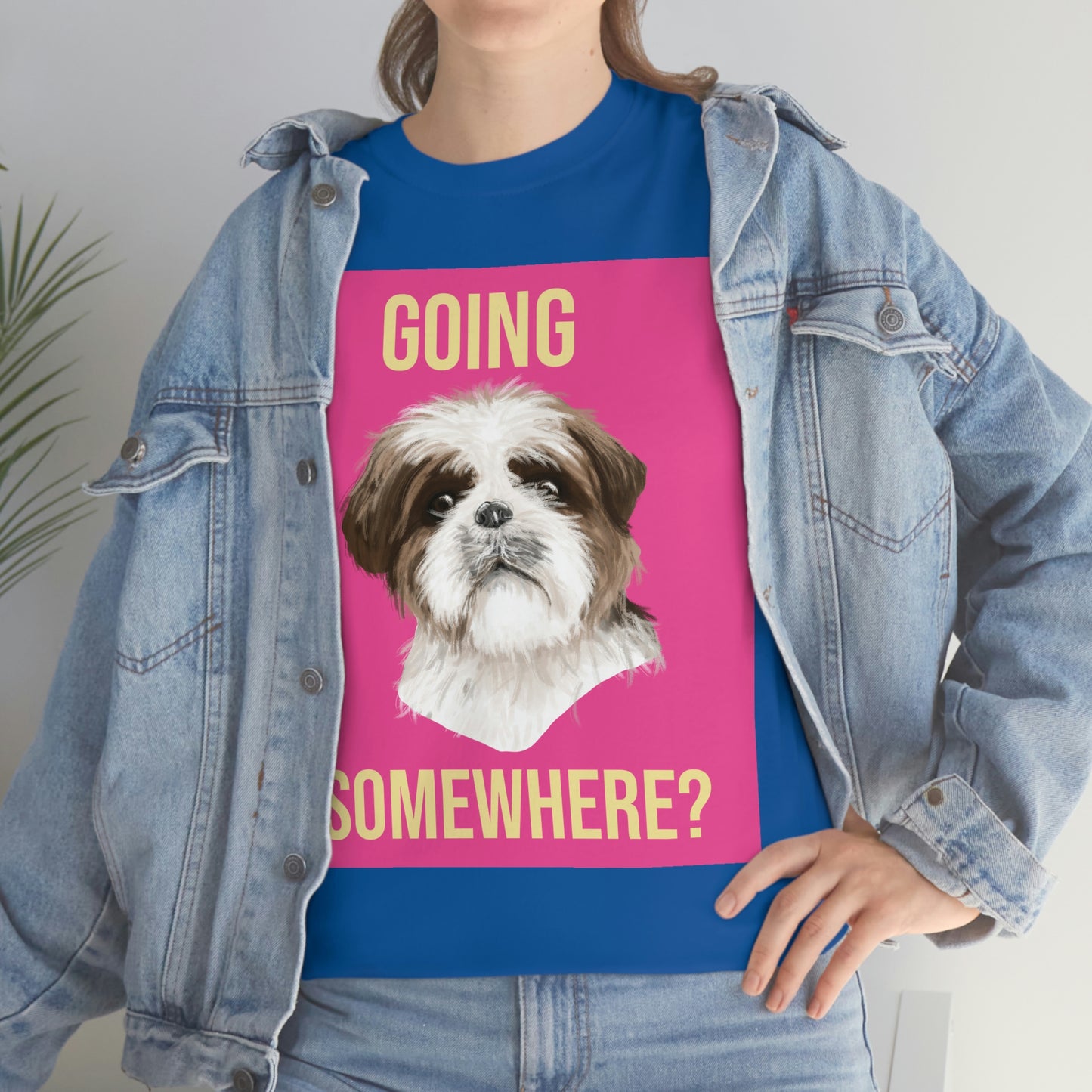 GOING SOMEWHERE? Unisex Heavy Cotton Tee