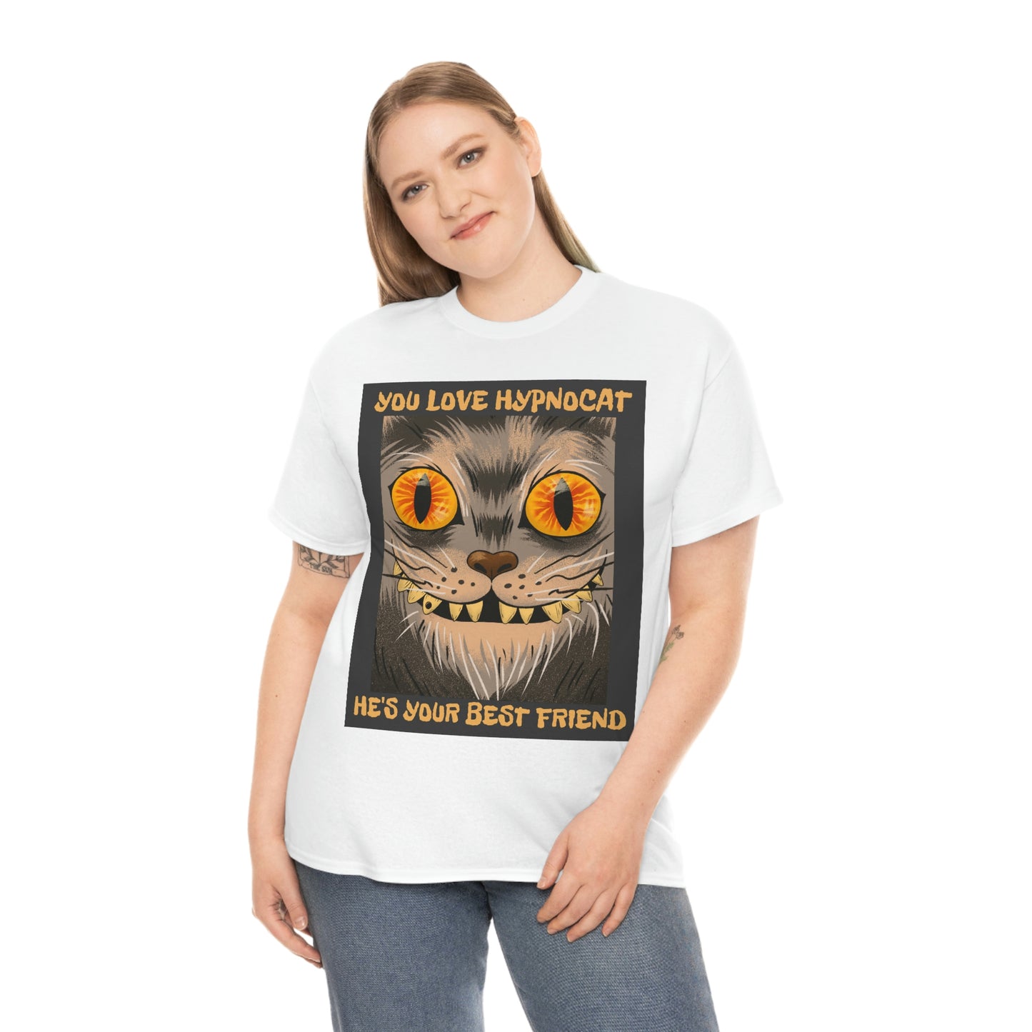 YOU LOVE HYPNOCAT Unisex Heavy Cotton Tee