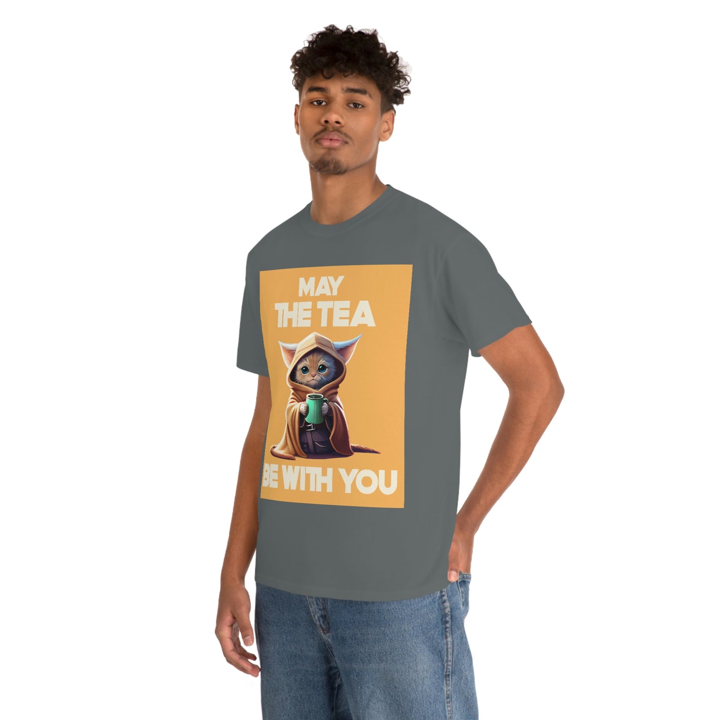 MAY THE TEA BE WITH YOU Unisex Heavy Cotton Tee